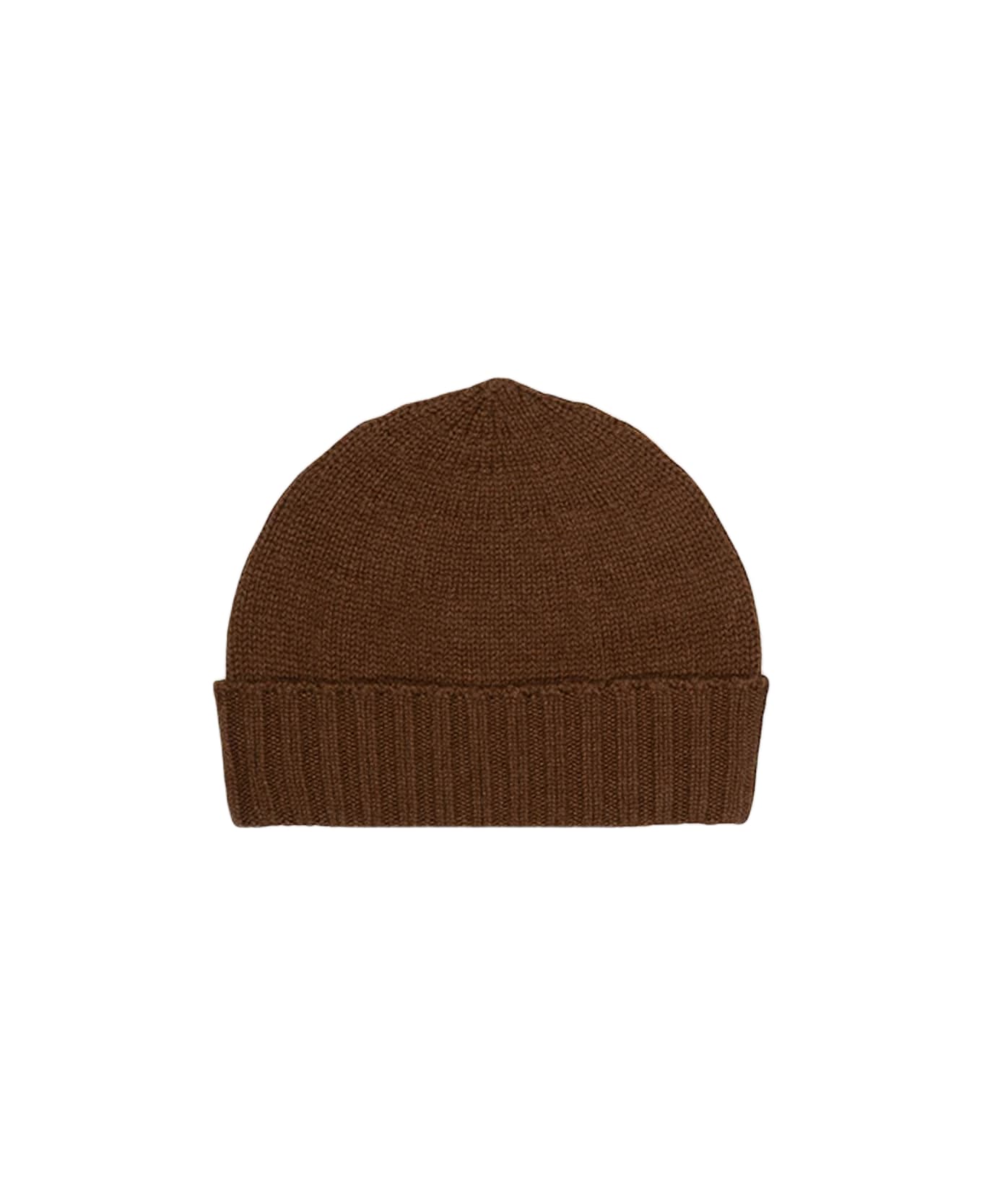Larusmiani Cashmere Beanie Mount Baker Hat - Brown 帽子