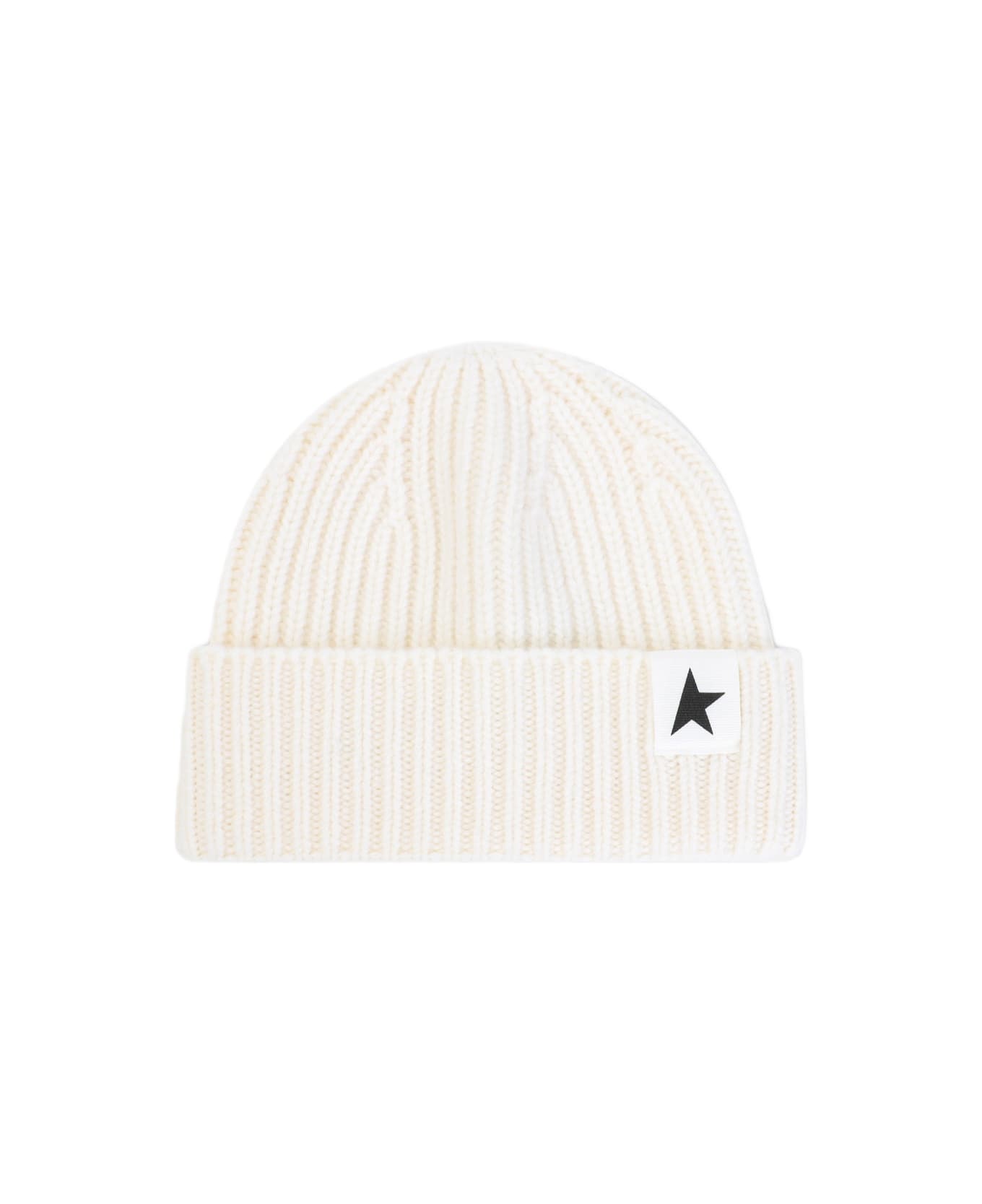Golden Goose Star Beanie - Off White