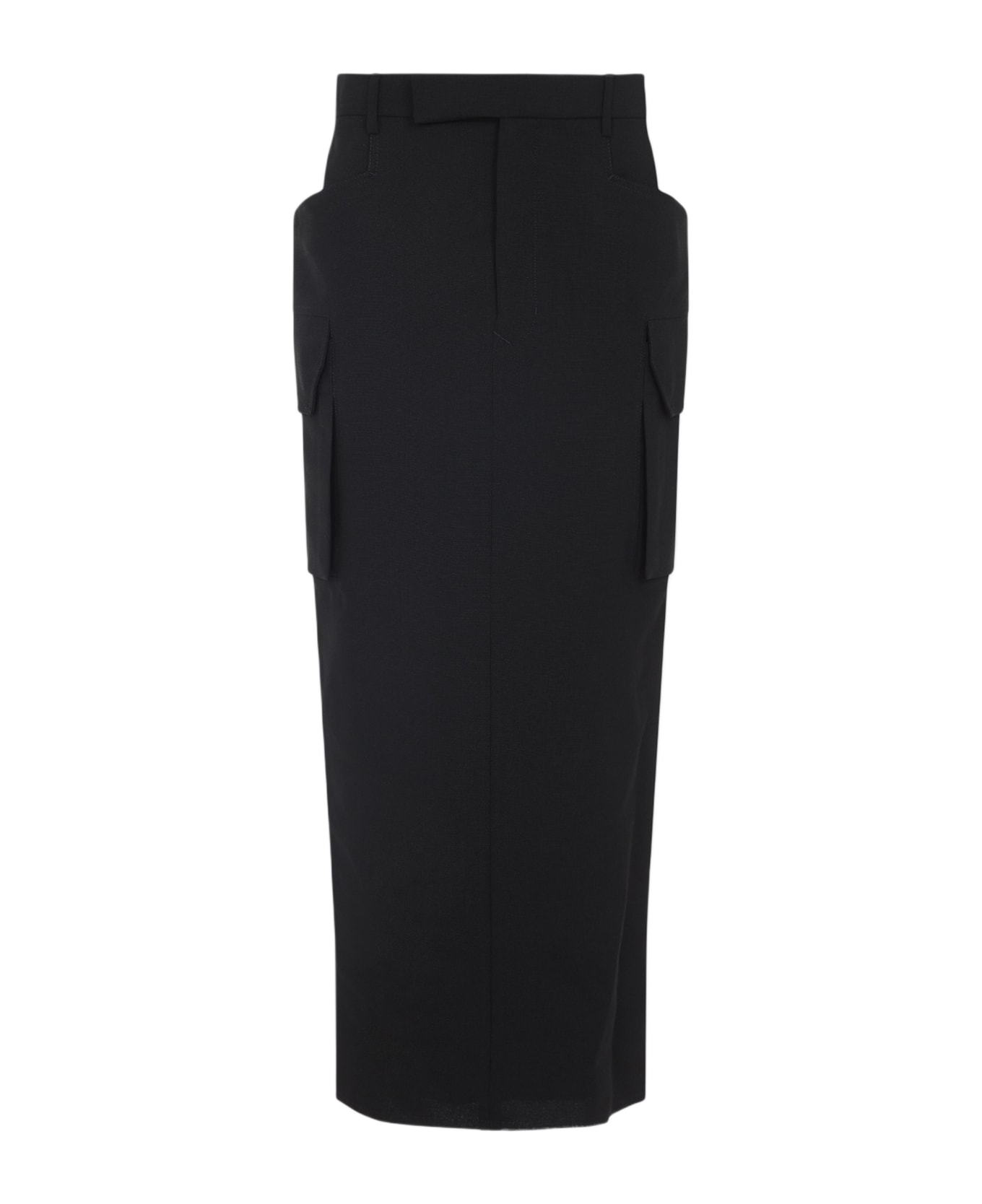 Rick Owens Firbanks Midi Skirt - Black