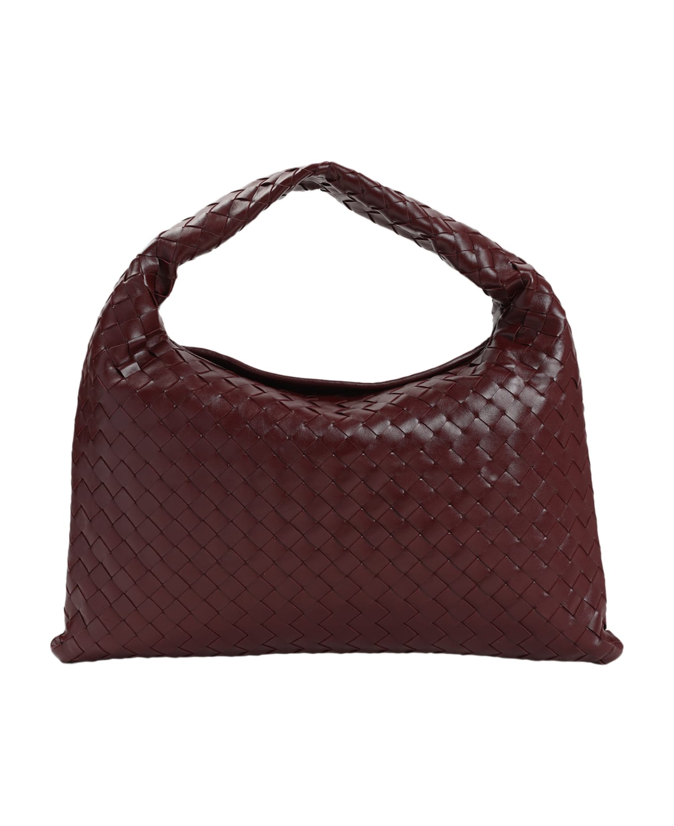 Bottega Veneta Leather Small Hop Bag - Barolo