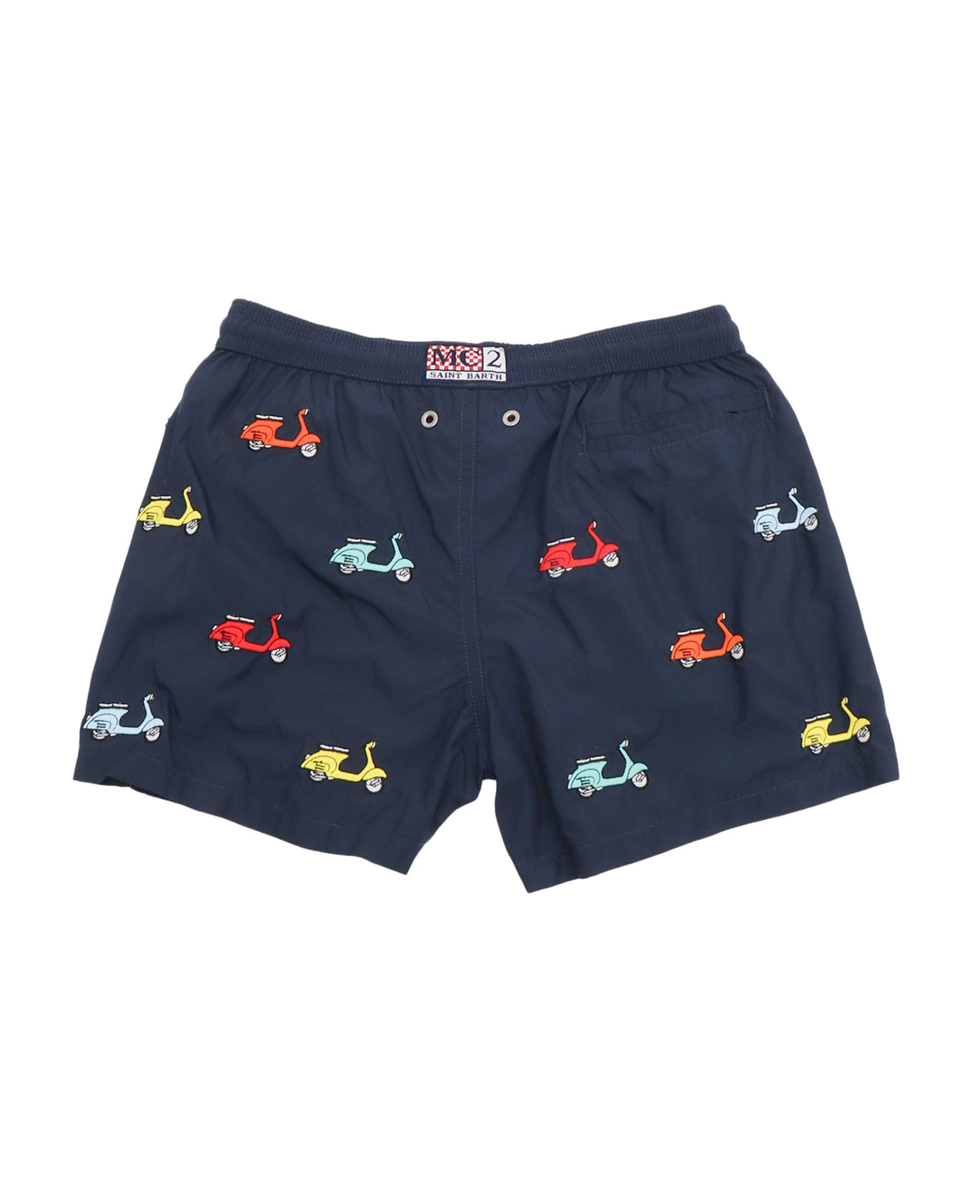 MC2 Saint Barth Embroidered Ultralight Swim Short - MULTICOLOR