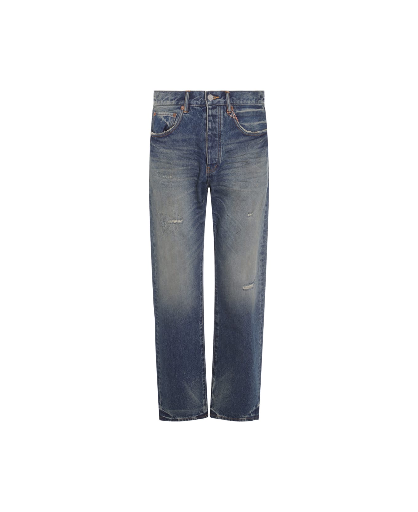 Purple Brand Dark Blue Calcium Powder Jeans - MID INDIGO