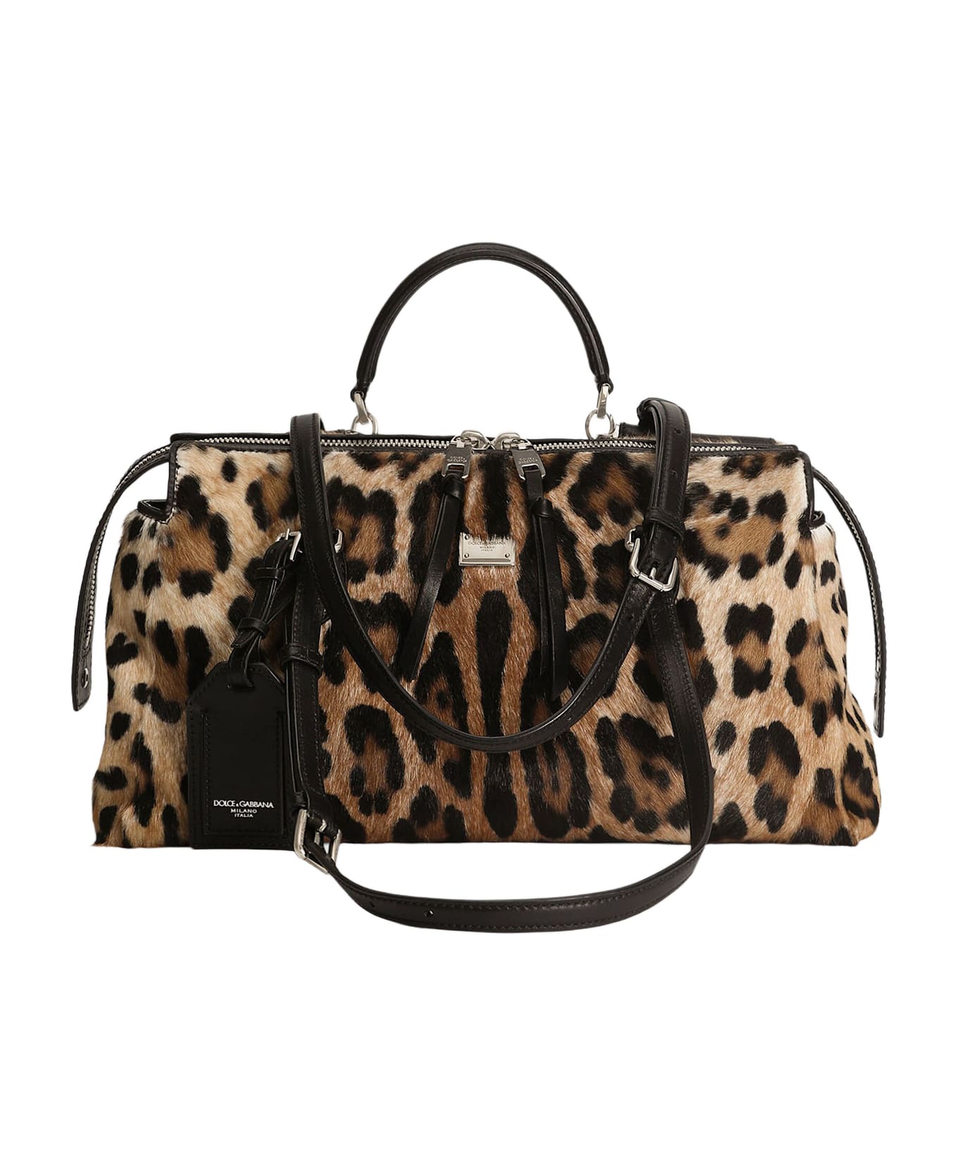 Dolce 
Gabbana Vittoria Pony Skin Bag - Brown