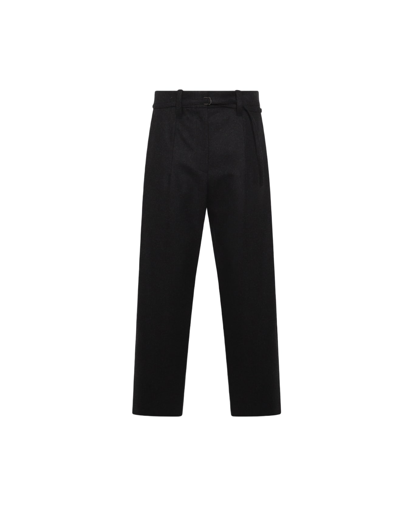 Brunello Cucinelli Black Wool Pants - Gray