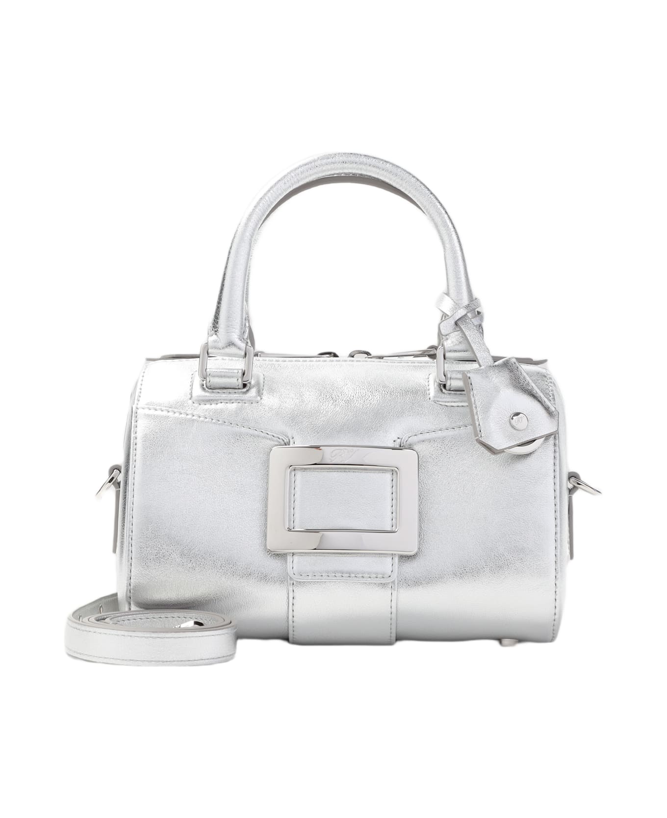Roger Vivier Belle Vivier Bowling Mini - ARGENTO