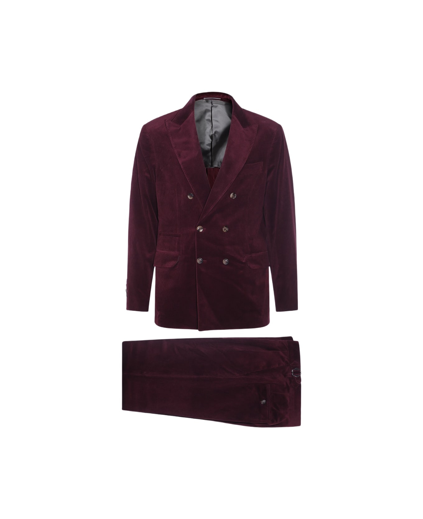 Brunello Cucinelli Dark Red Suits - Red