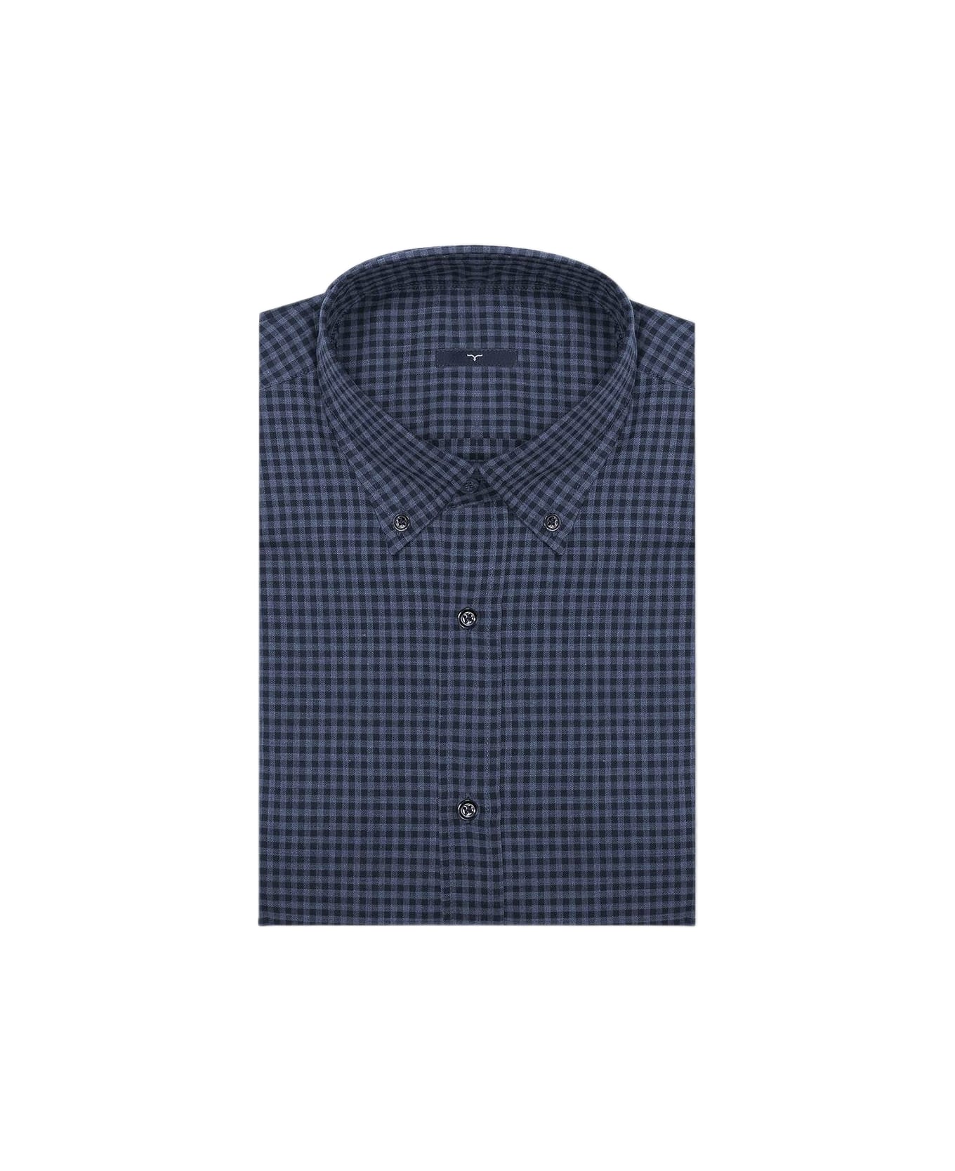 Larusmiani Casual Cotton Shirt Ruzafa T-Shirt - Blue