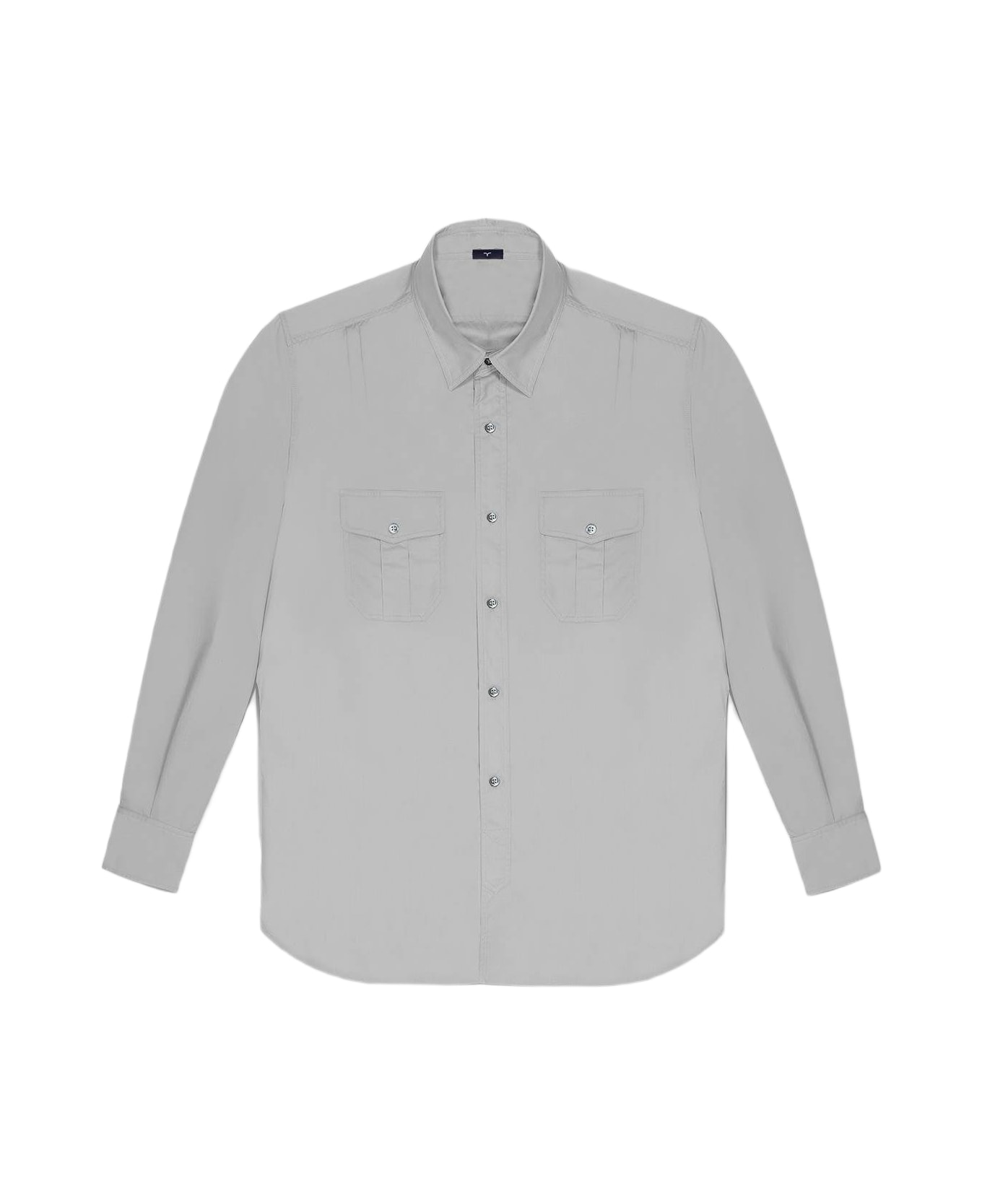Larusmiani Military Cotton Shirt Shirt - LightGray シャツ