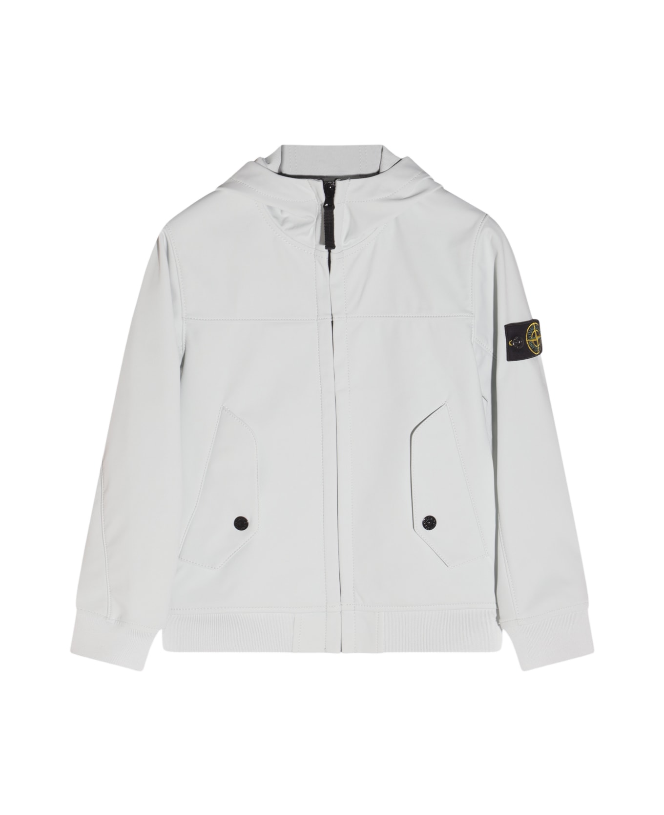 Stone Island White Casual Jacket - Blue