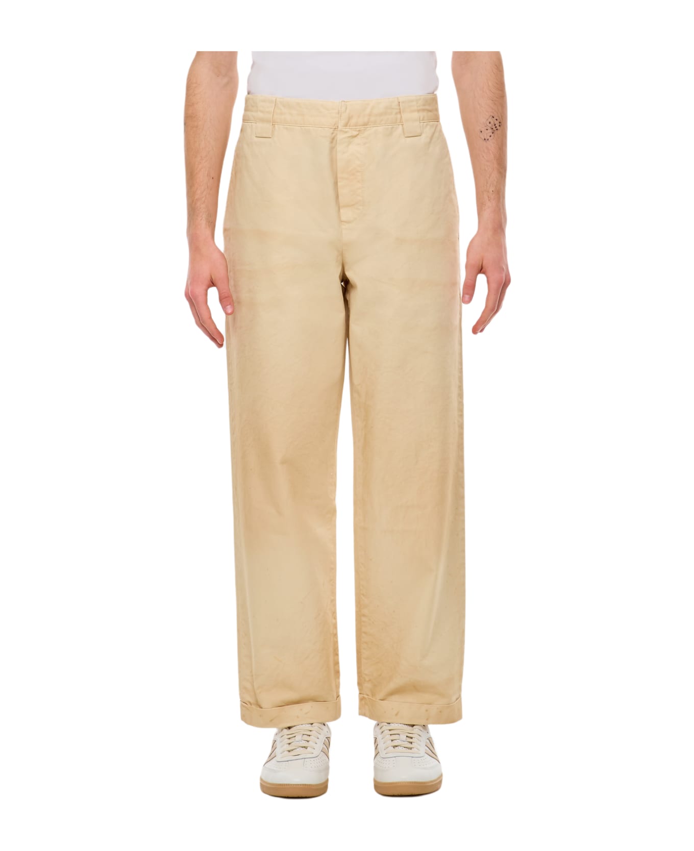 Golden Goose Cotton Chino Skate Trousers - Beige