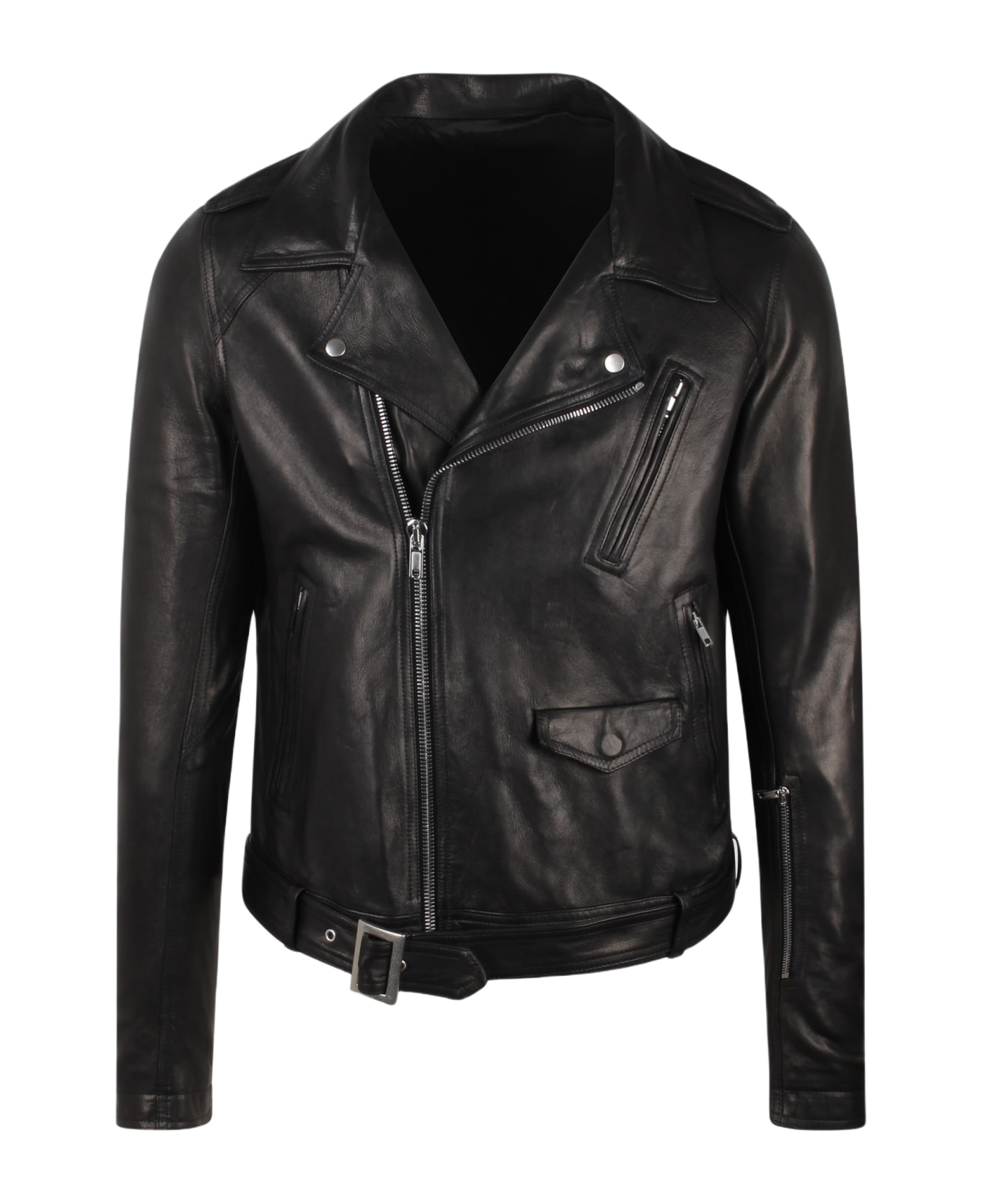 Rick Owens Lukes Stooges Leather Jacket - Black レザージャケット