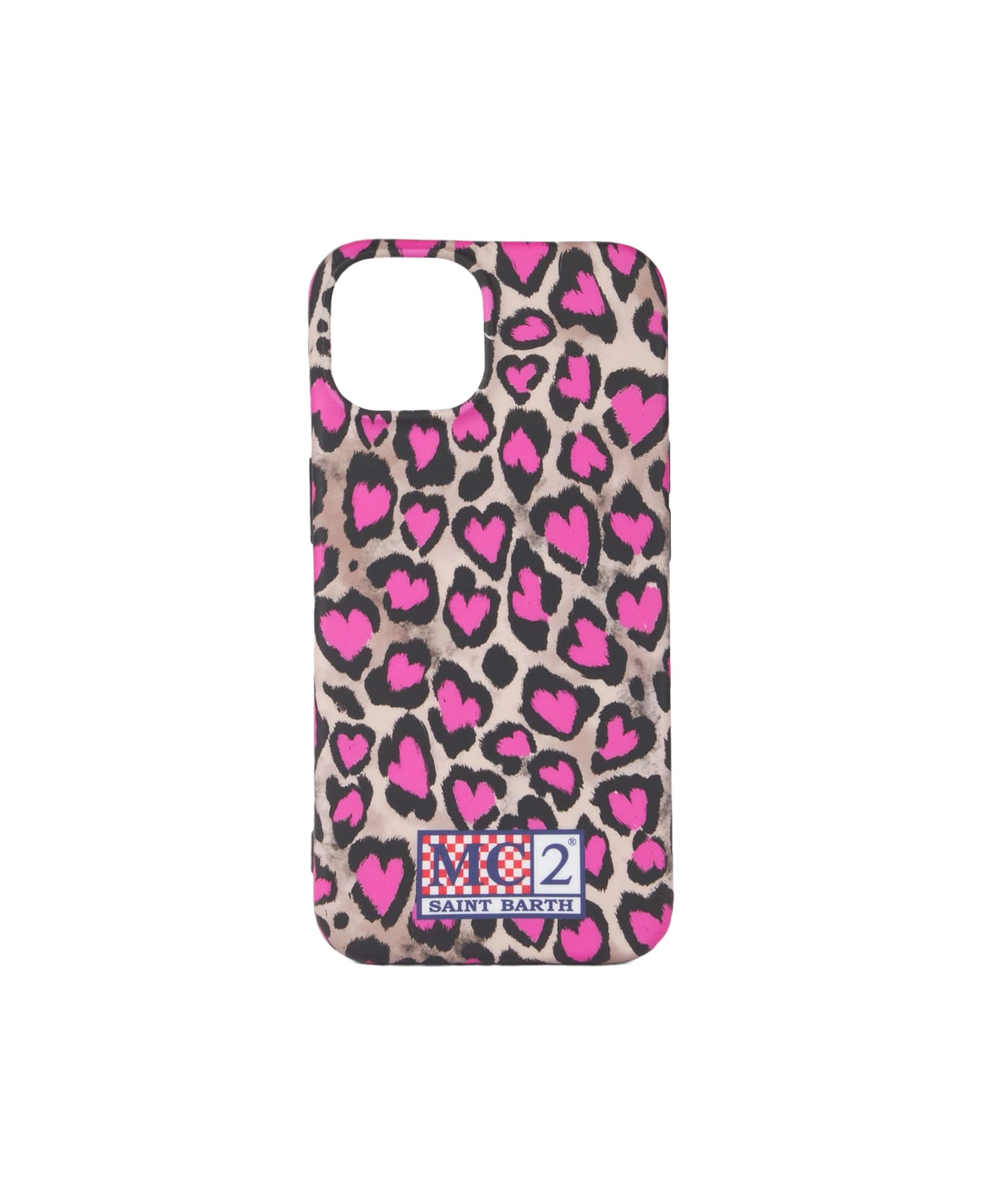 MC2 Saint Barth Cover For Iphone 13 / 14 With Animalier Print - PINK