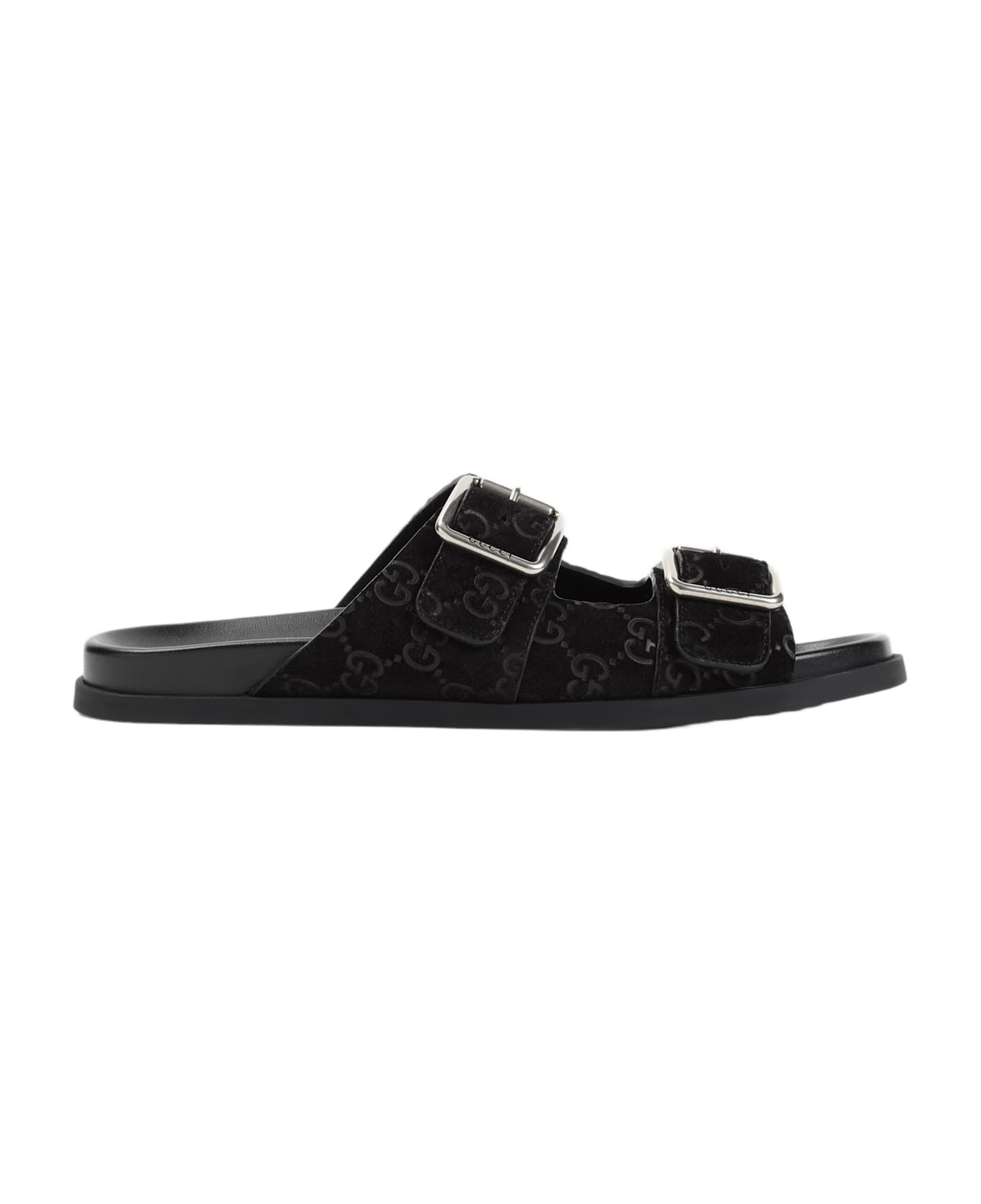 Gucci Suede Slippers - Black