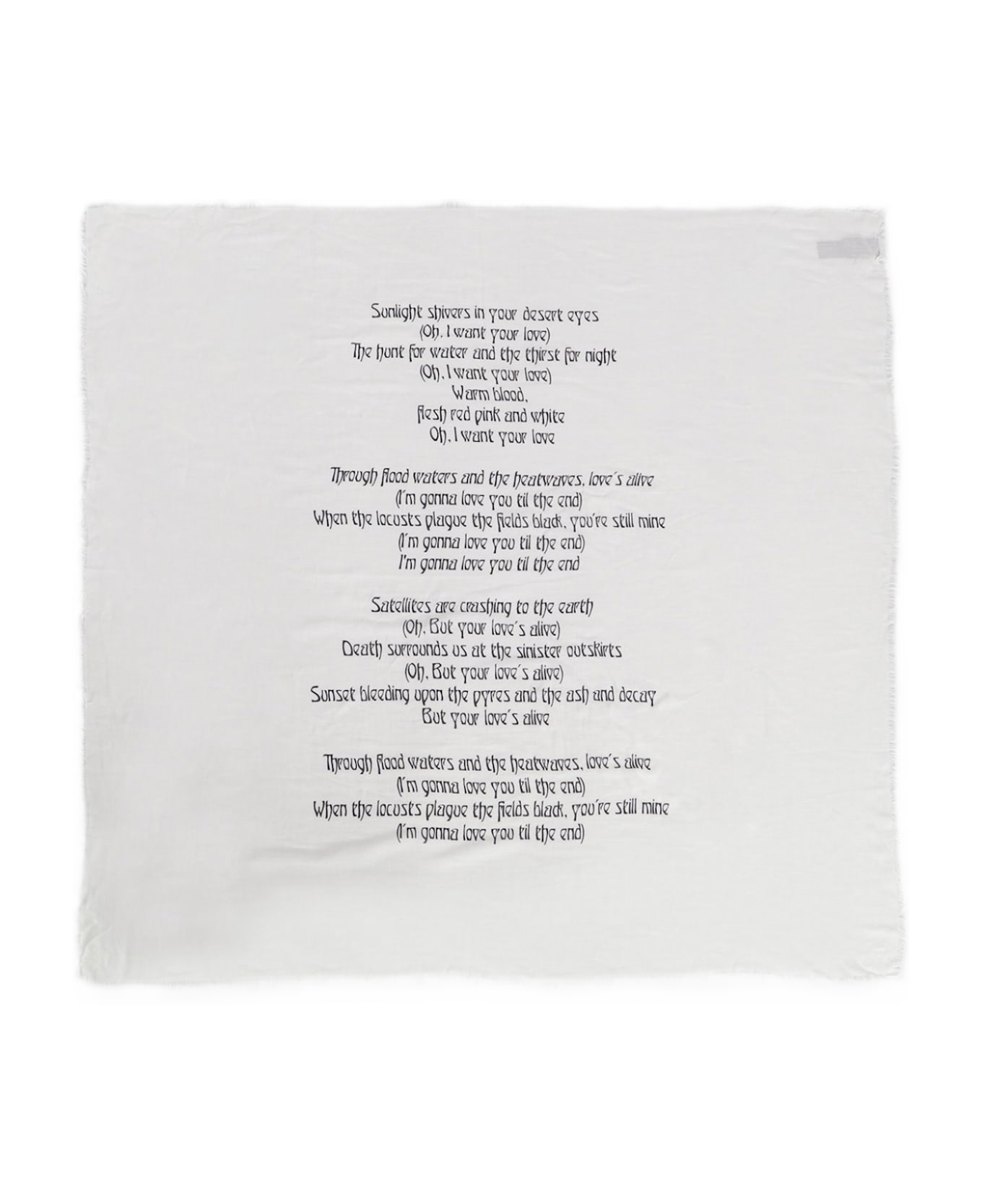 Ann Demeulemeester Scarve In White Cotton - white
