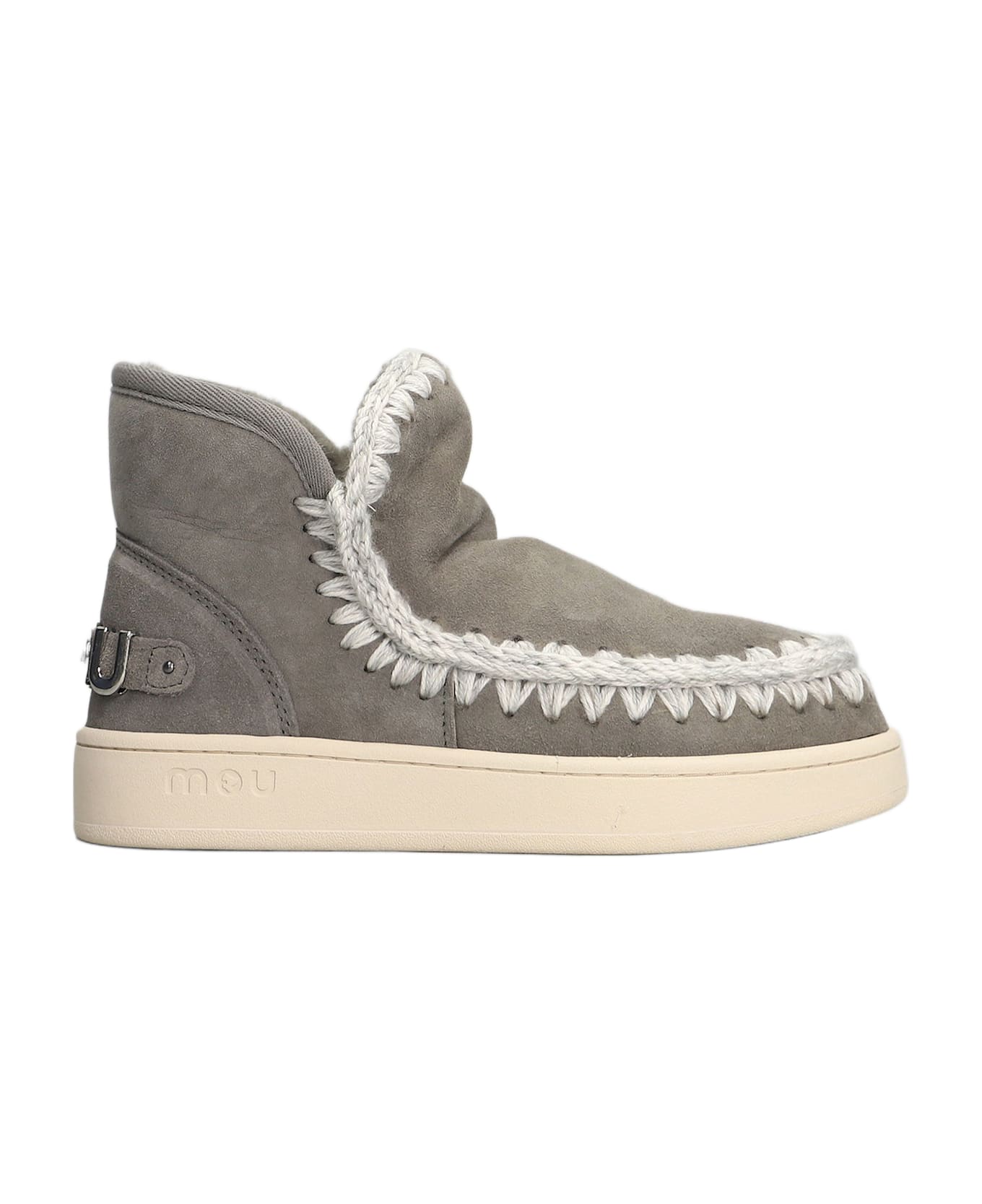 Mou New Eskimo Sneaker Sneakers In Grey Suede - grey