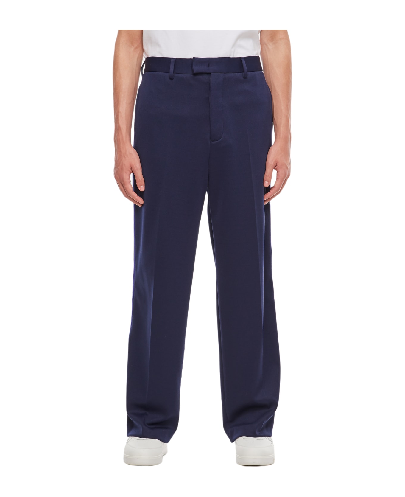 MSGM Straight Fit Trousers - Blue