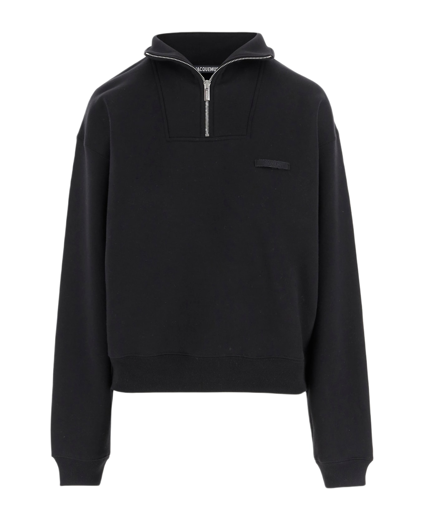 Jacquemus La Croisière Cotton Sweatshirt - Black
