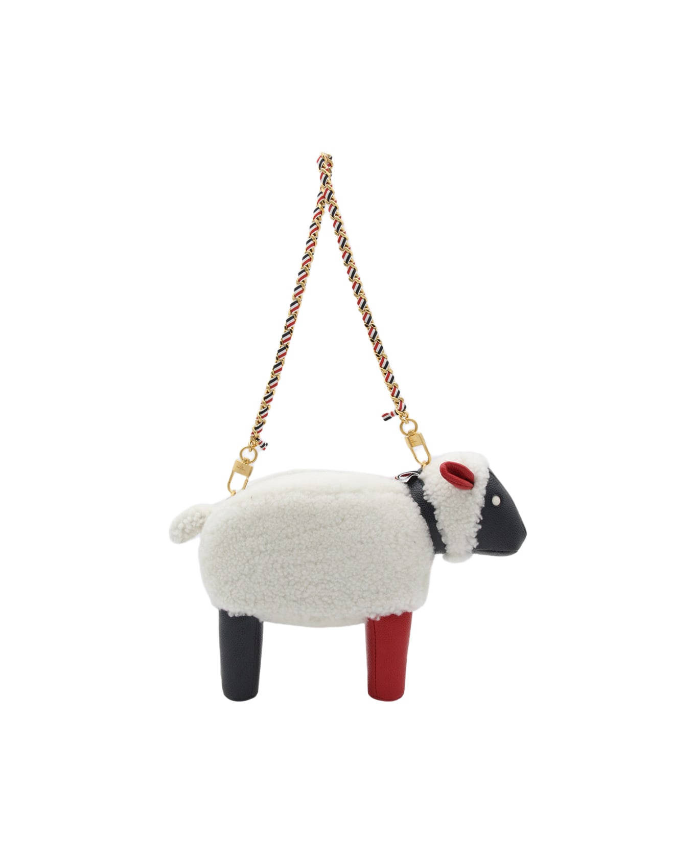 Thom Browne Multicolour Leather Sheep Bag - Red