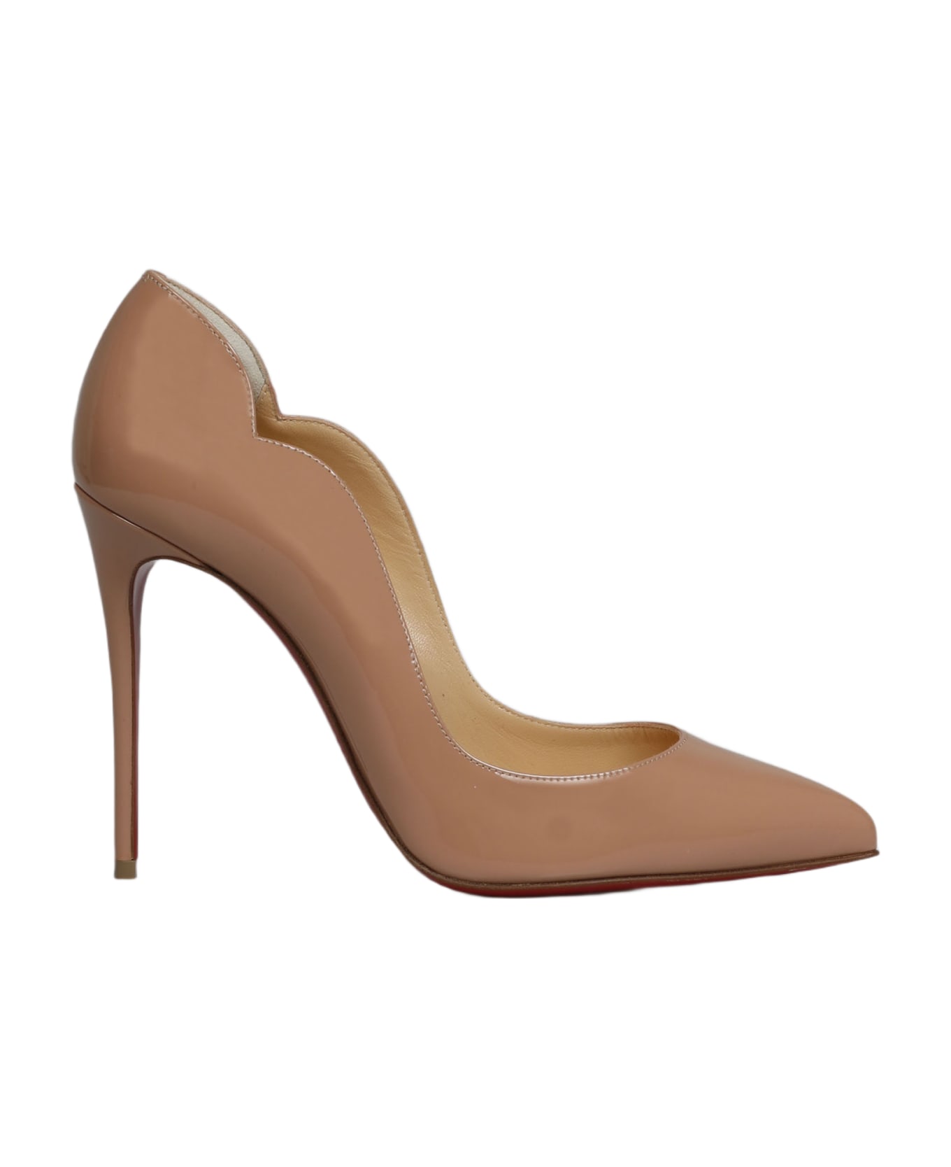 Christian Louboutin Hot Chick Décolleté In Nude Leather - Nude & Neutrals ハイヒール