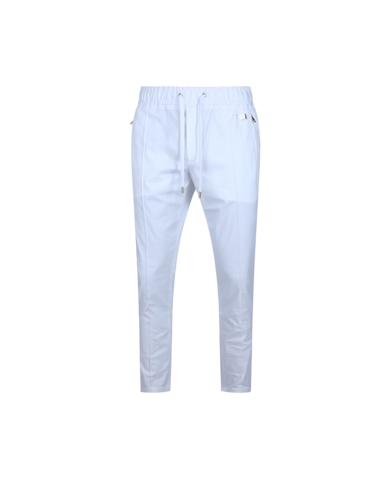Dolce & Gabbana White Cotton Pants - White
