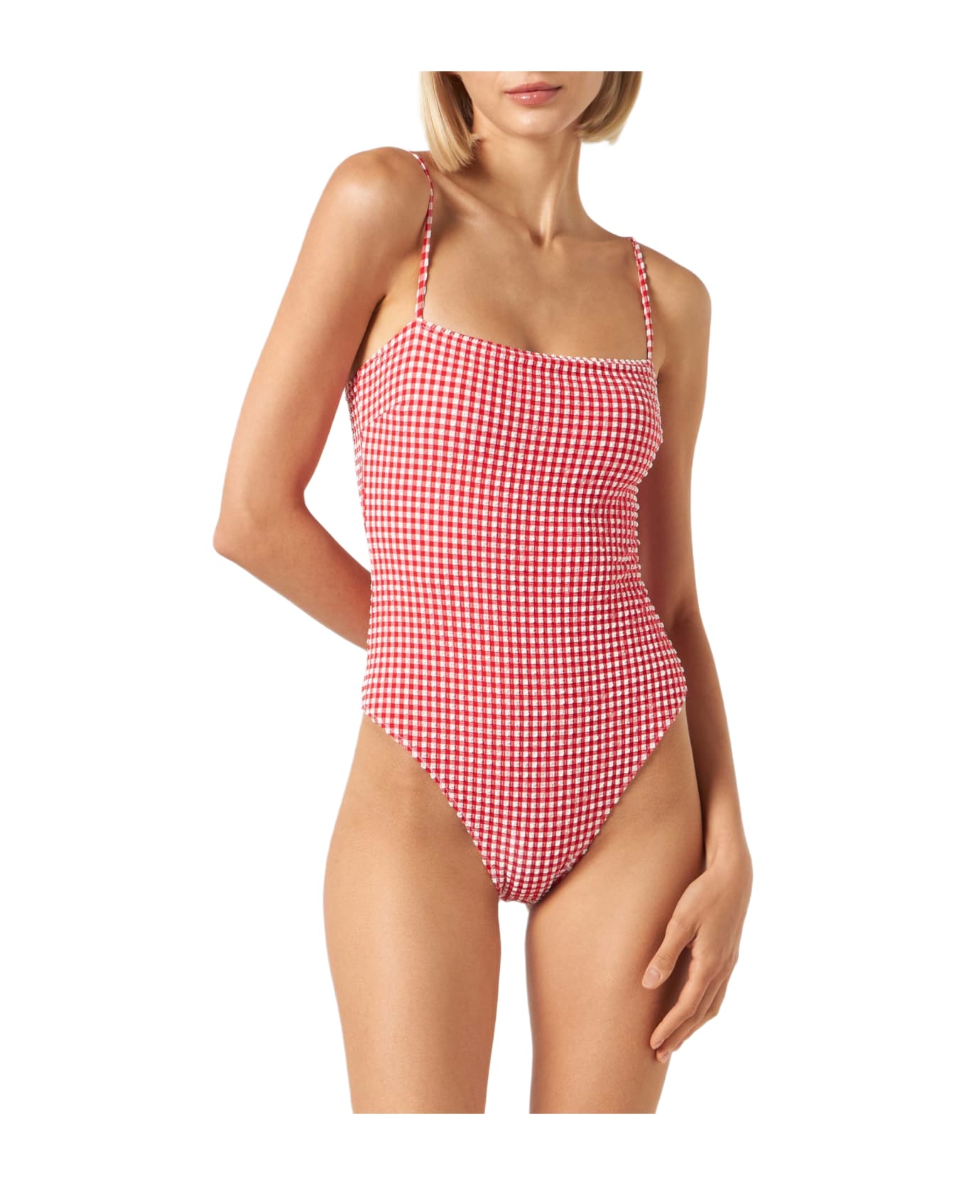 MC2 Saint Barth One Piece Swimsuit Or Body Suit - RED