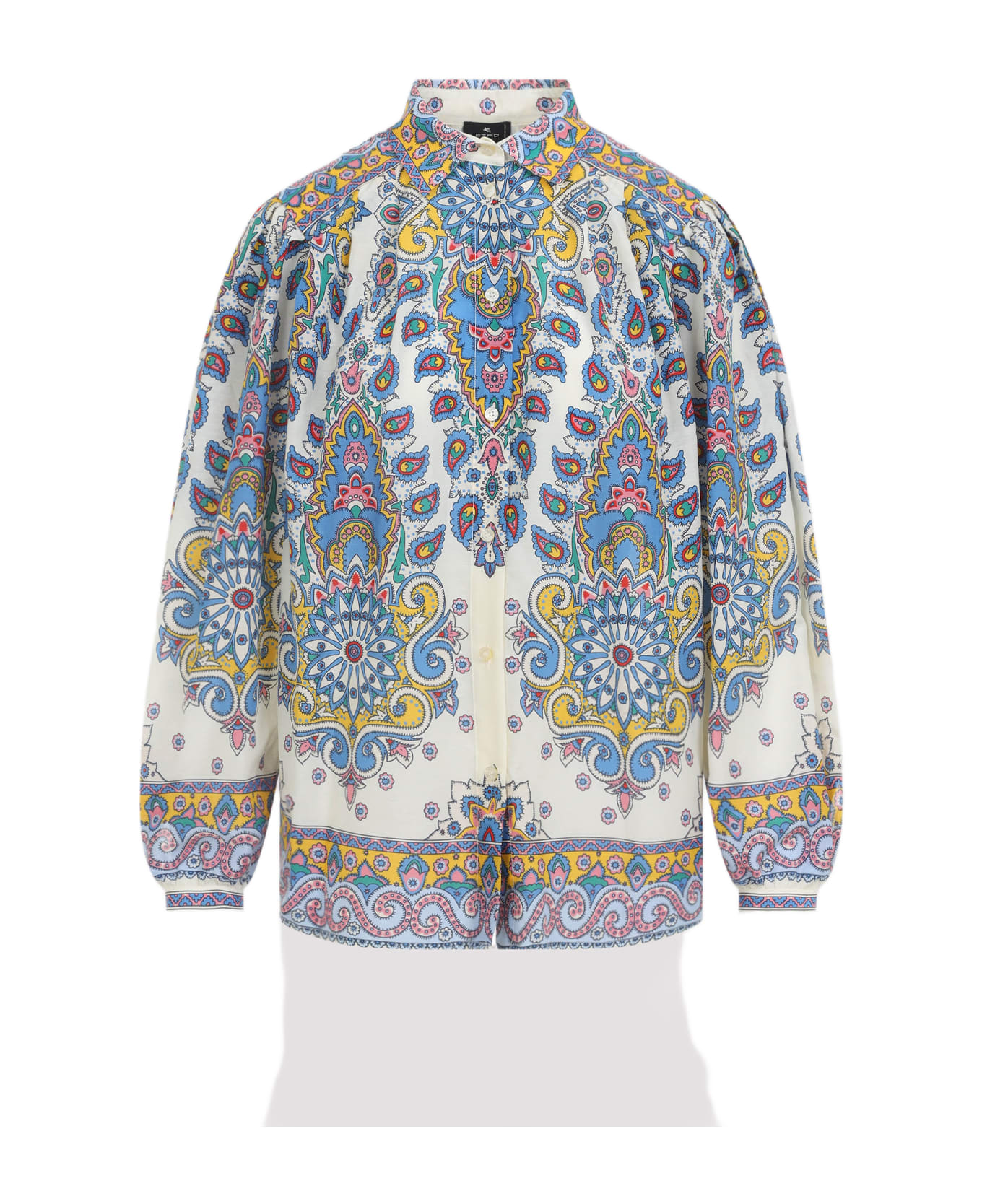 Etro Cotton And Silk Blouse - Blue