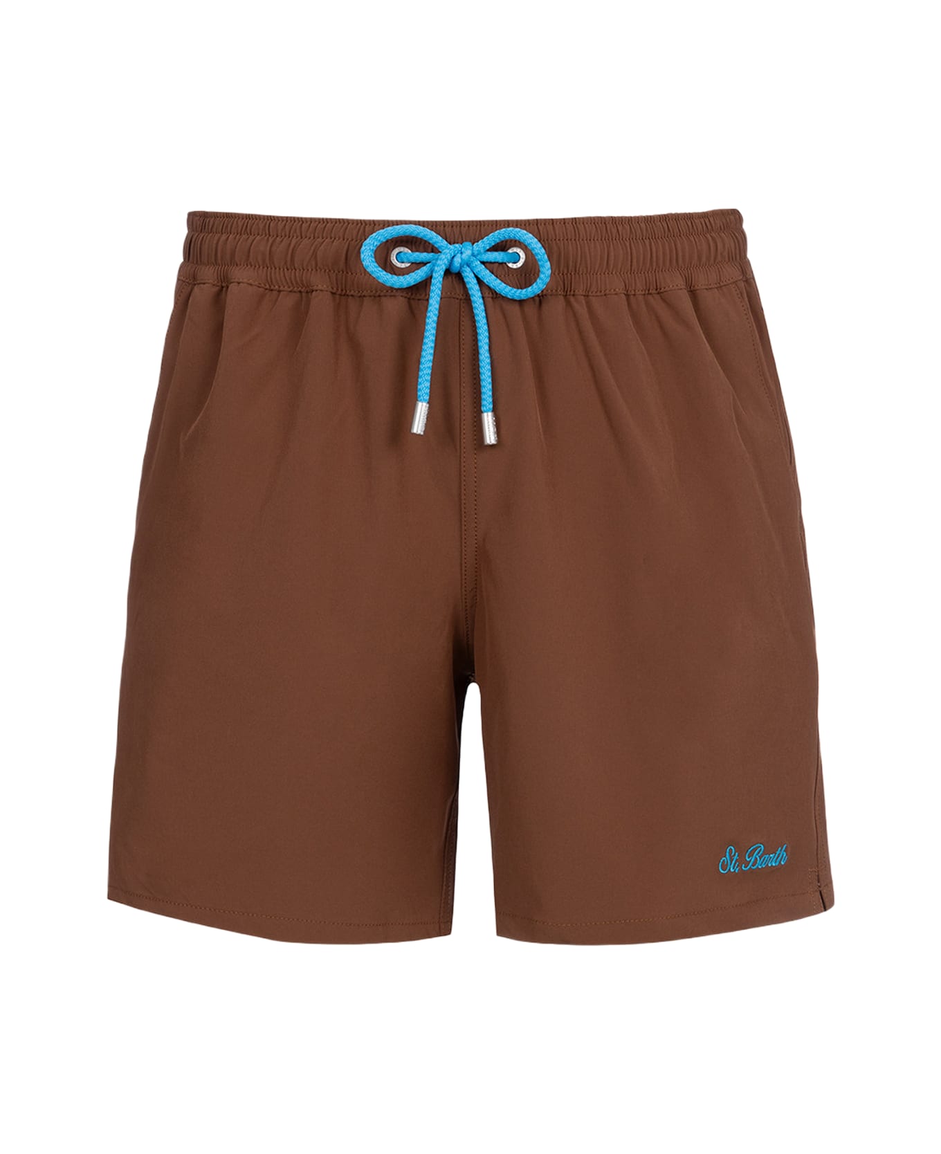 MC2 Saint Barth Brown Classic Stretch Comfort Swim Shorts - BROWN