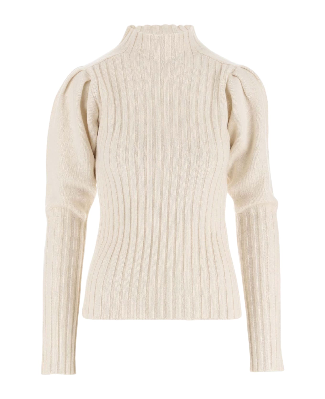Chloé Cashmere Sweater With Balloon Sleeves - Ivory