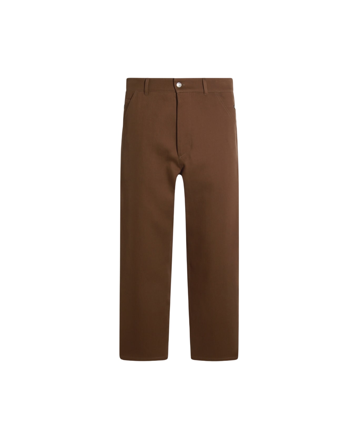 Moschino Camel Cotton Cargo Pants - Brown