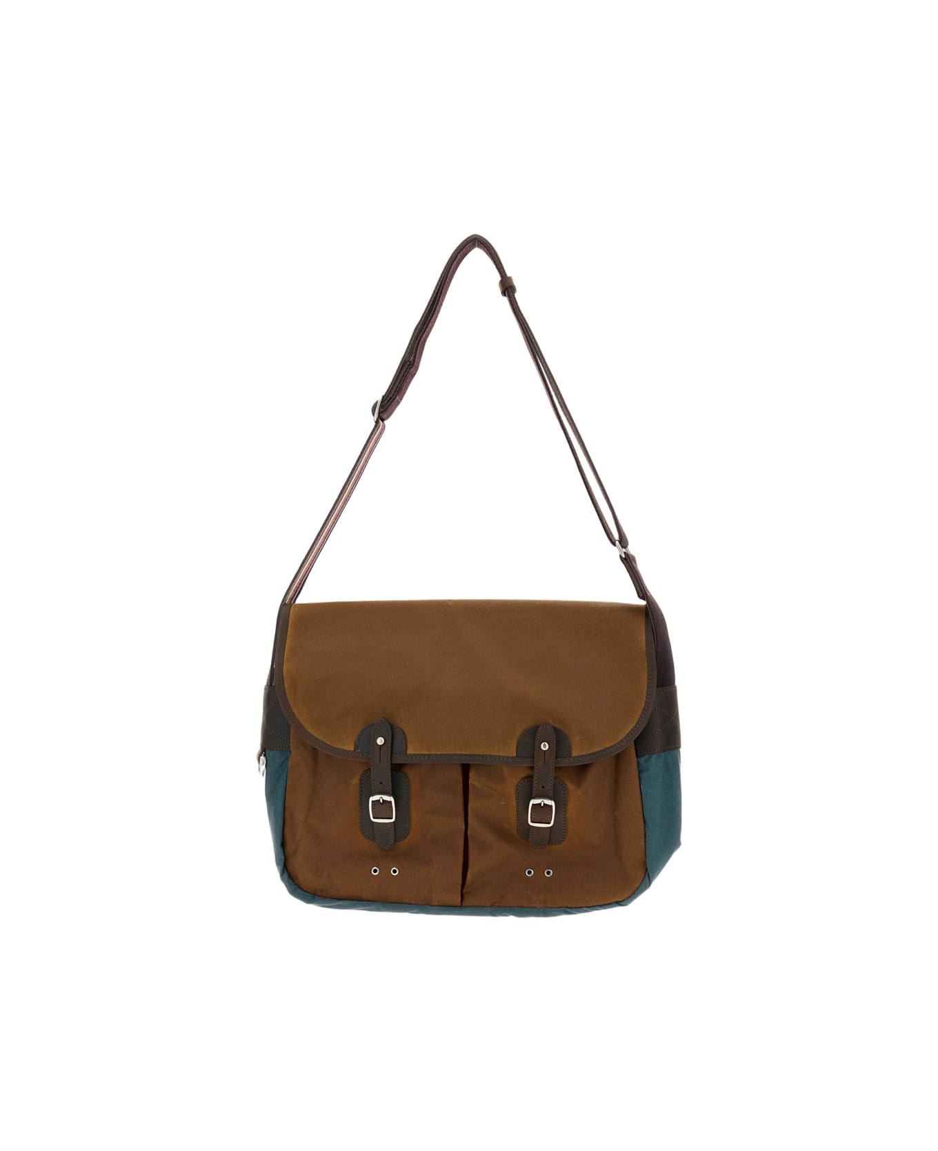 Barbour Ba X Paul Smith Wax Tarras Bag - Brown
