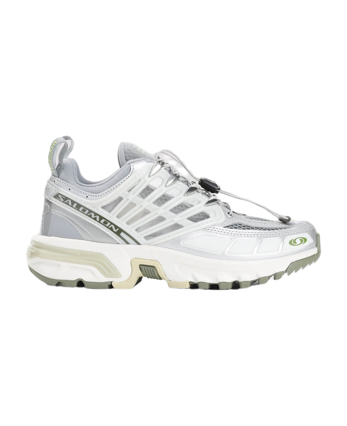MM6 Maison Margiela Acs Pro Sneakers - Sharkskin Ftw Silver Sharp Green