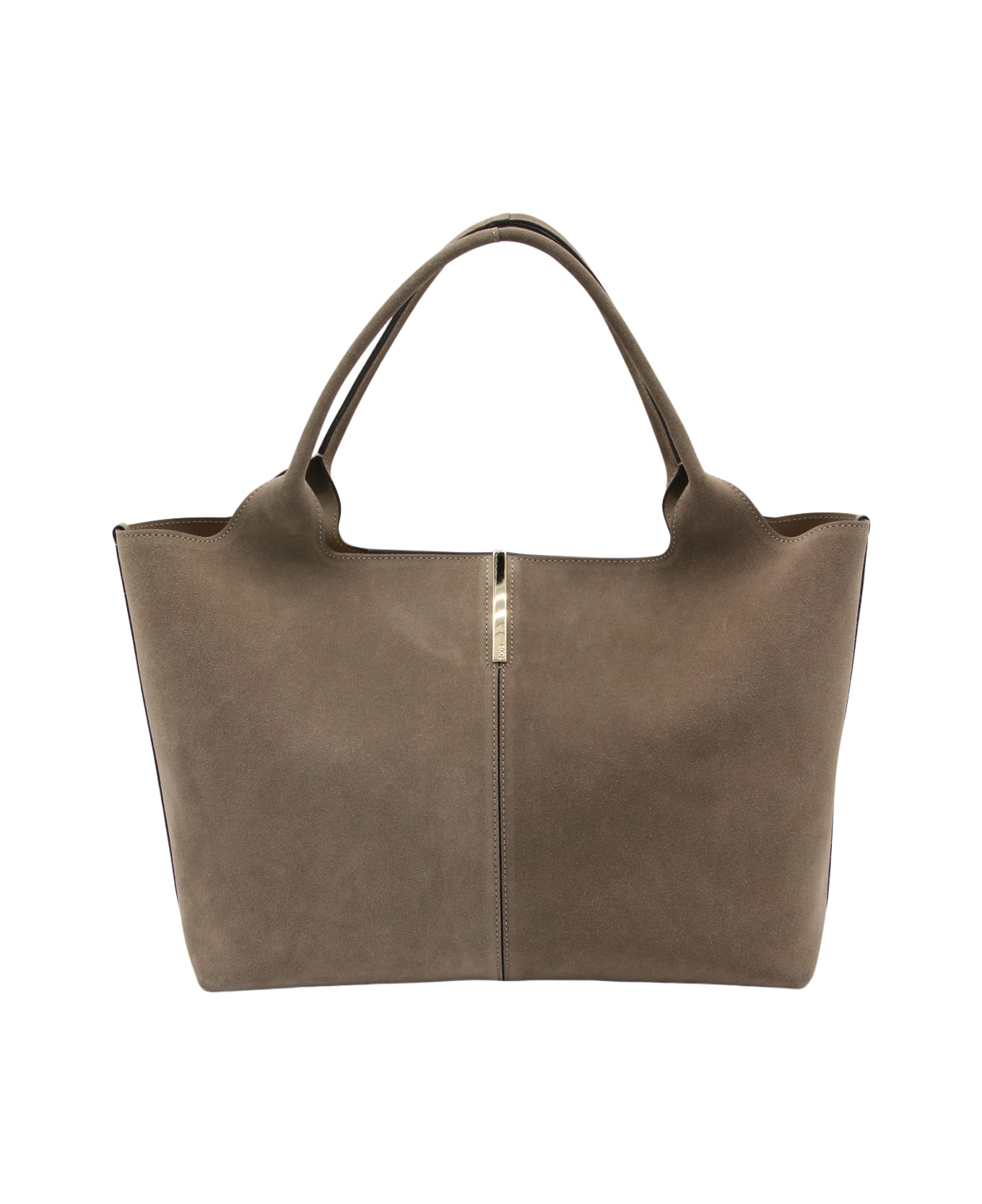 Tod
s Brown Leather Tote - CRETA CHIARO