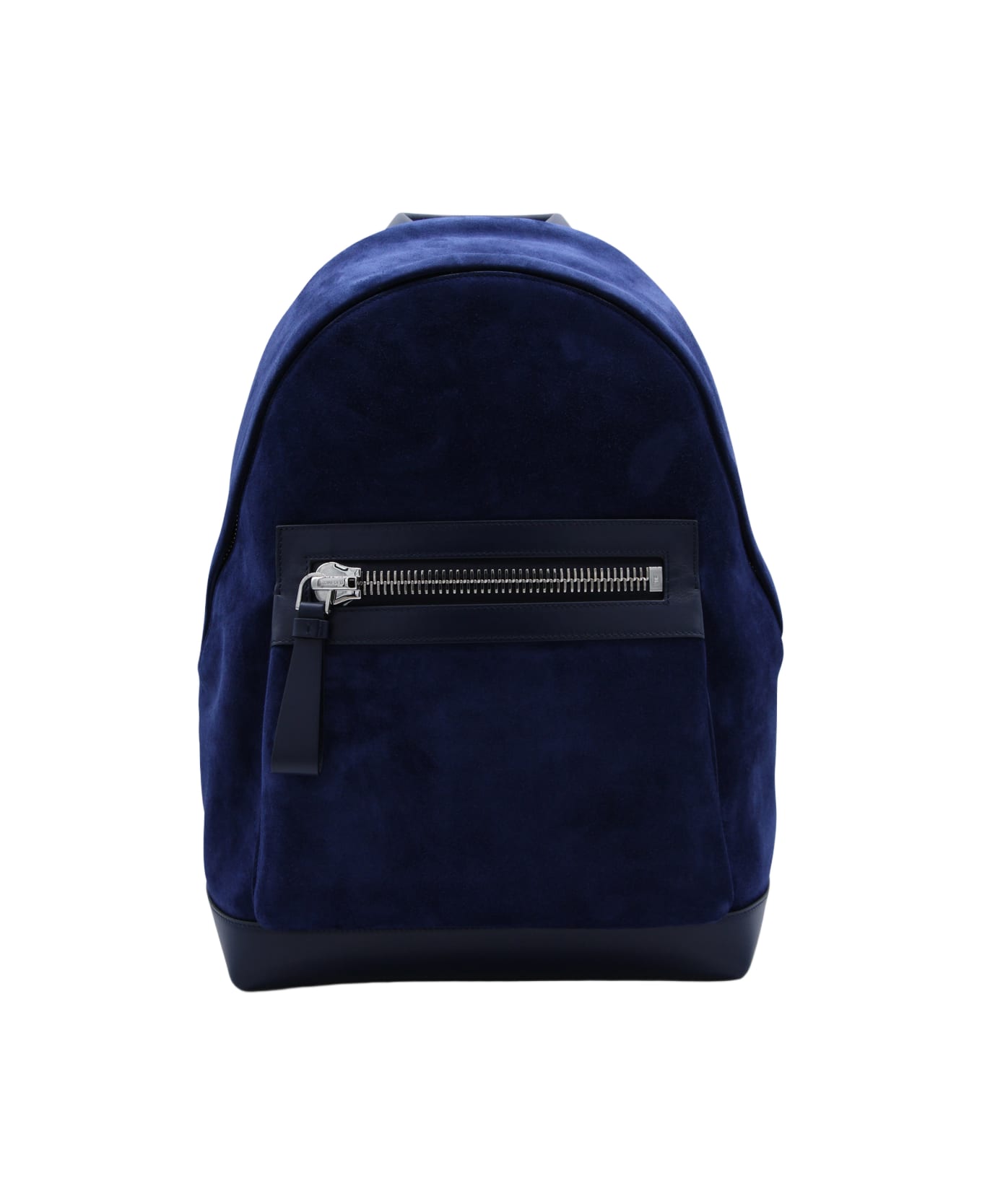 Tom Ford Blue Suede Backpack - Blue