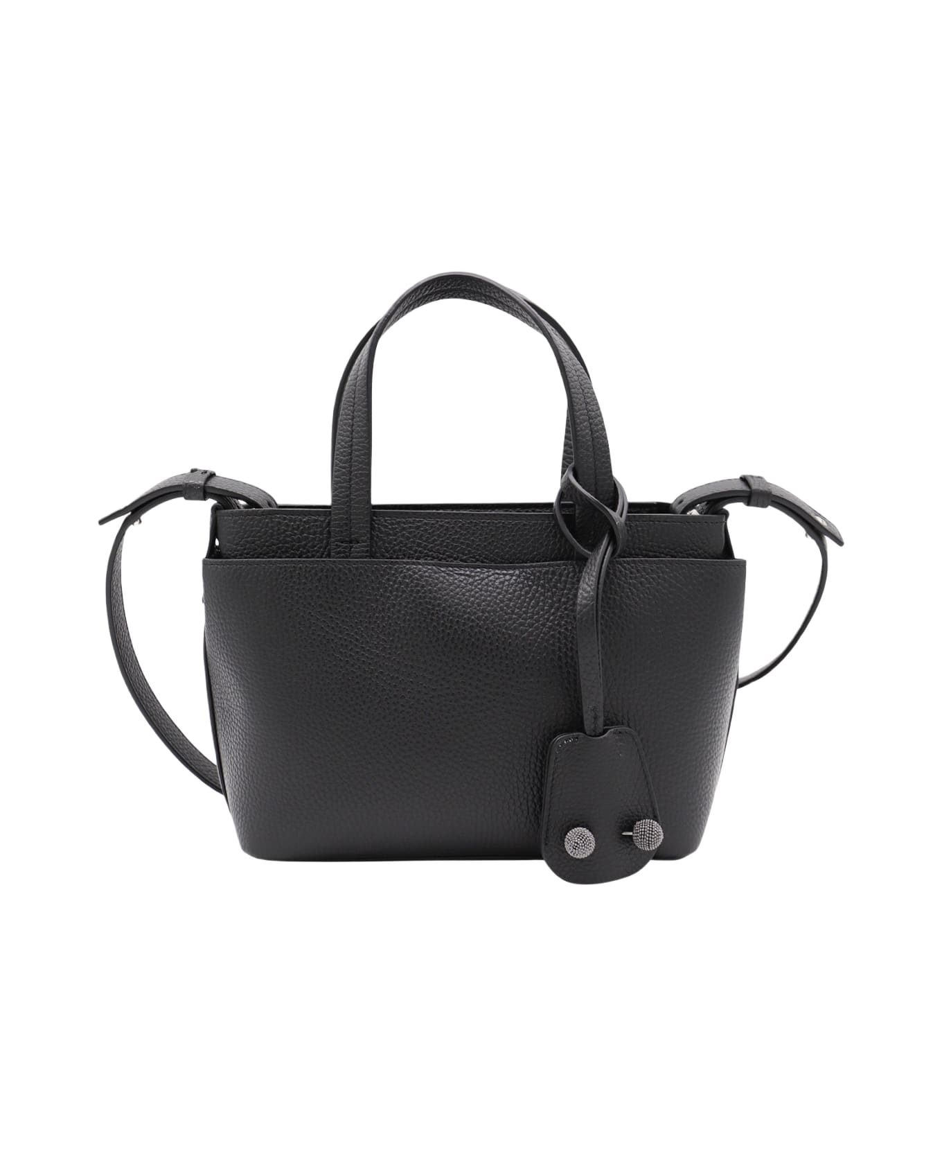 ハンドバッグ FABIANA FILIPPI Woman Handbag Black BGD215A861 825 Fabiana Filippi Black Leather Top Handle Bag | italist