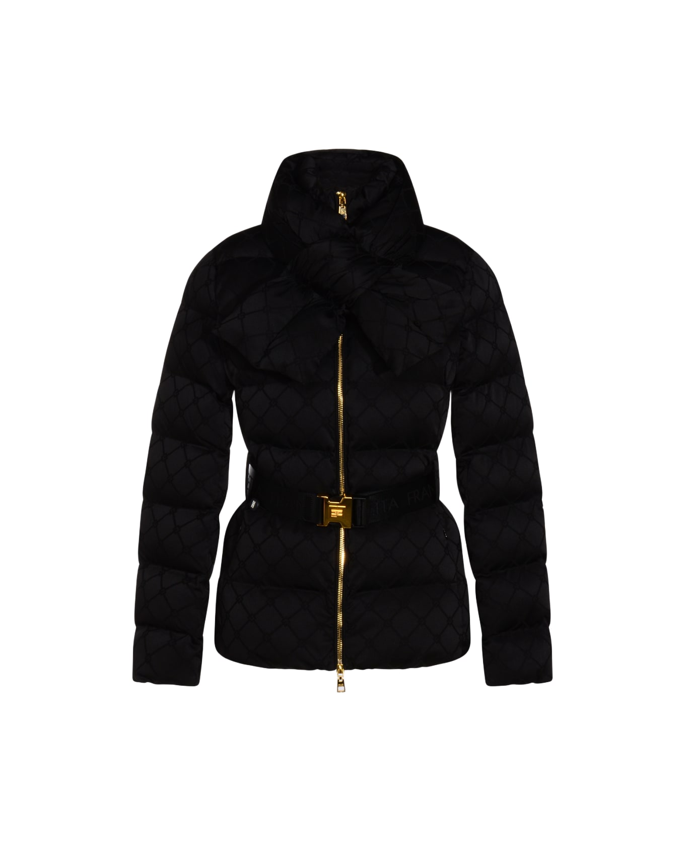 Elisabetta Franchi Black Down Jacket - Black
