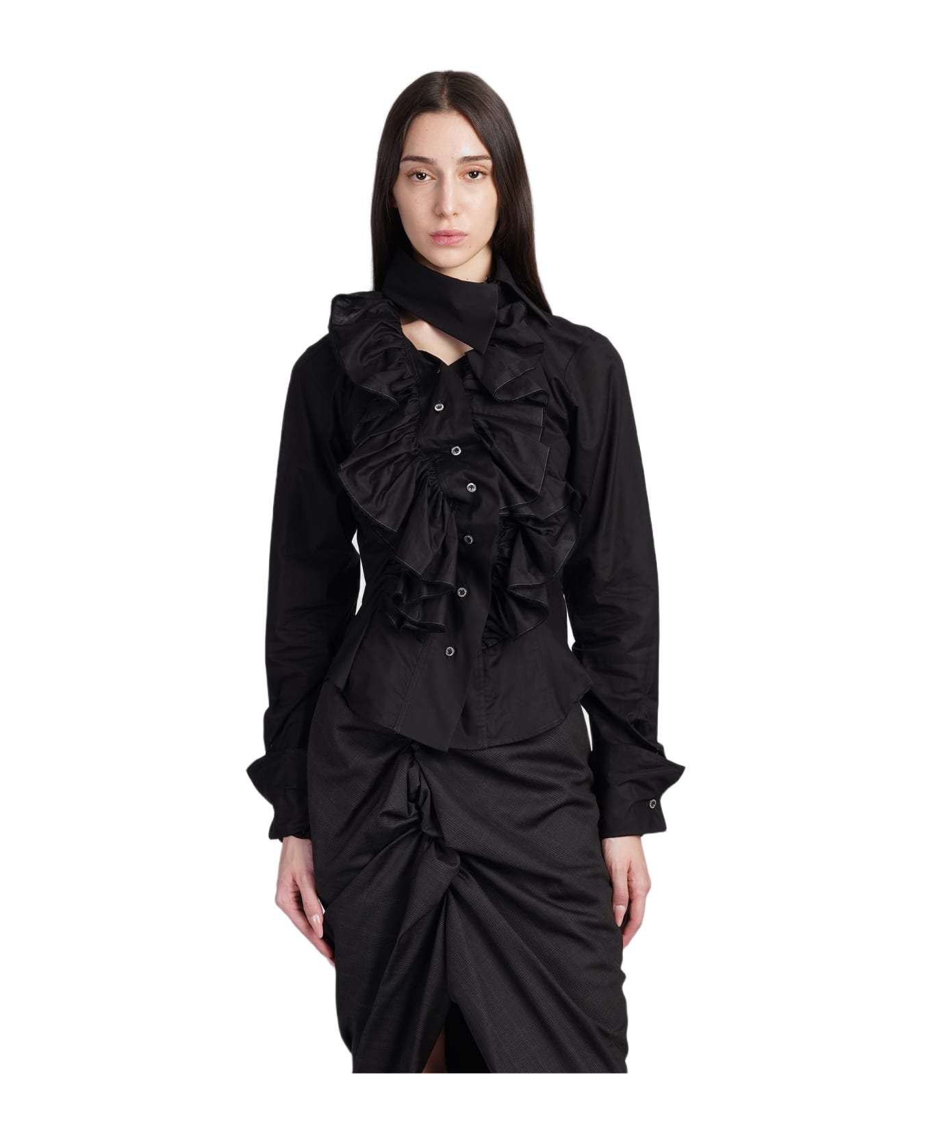 最新作の Vivienne Westwood Shirt In Black Cotton | italist トップス