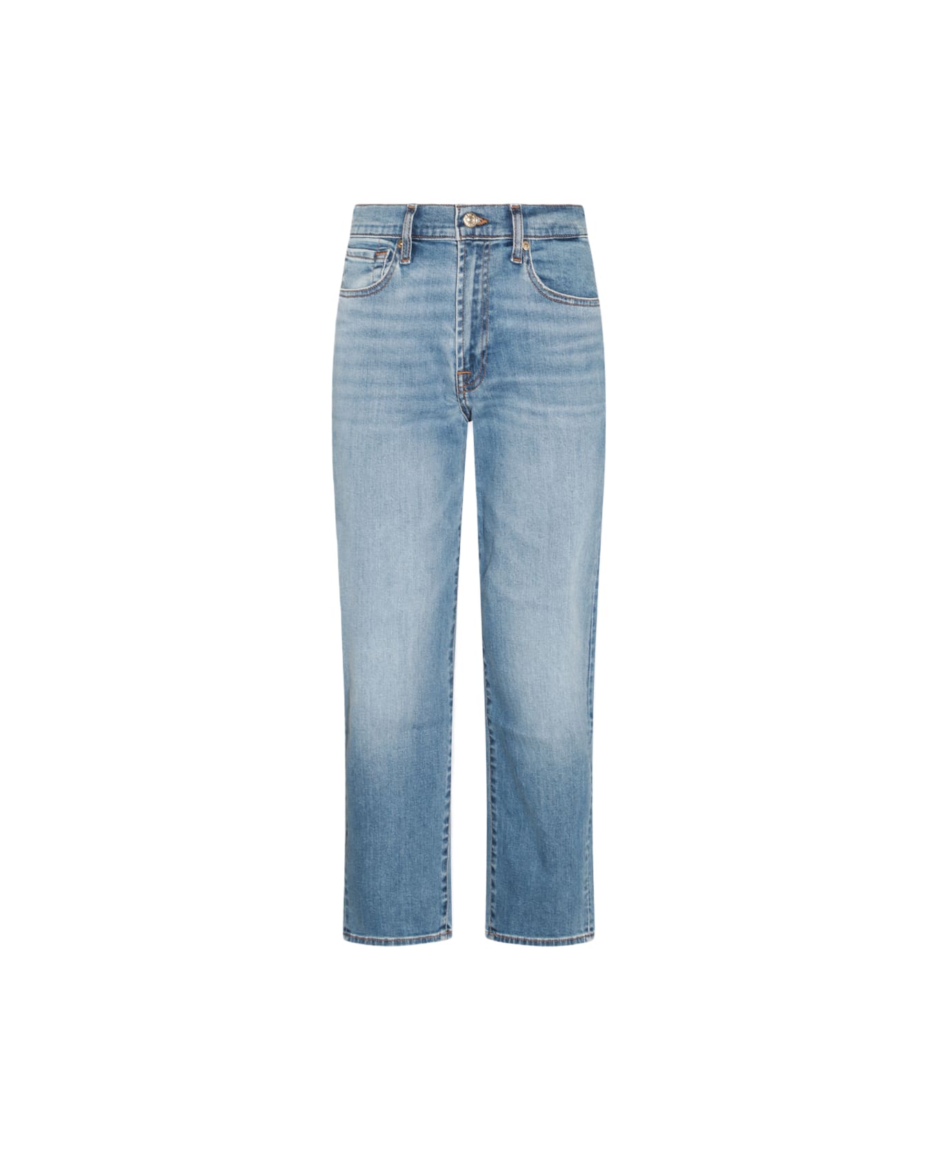 7 For All Mankind Blue Cotton Blend Jeans - DIARY