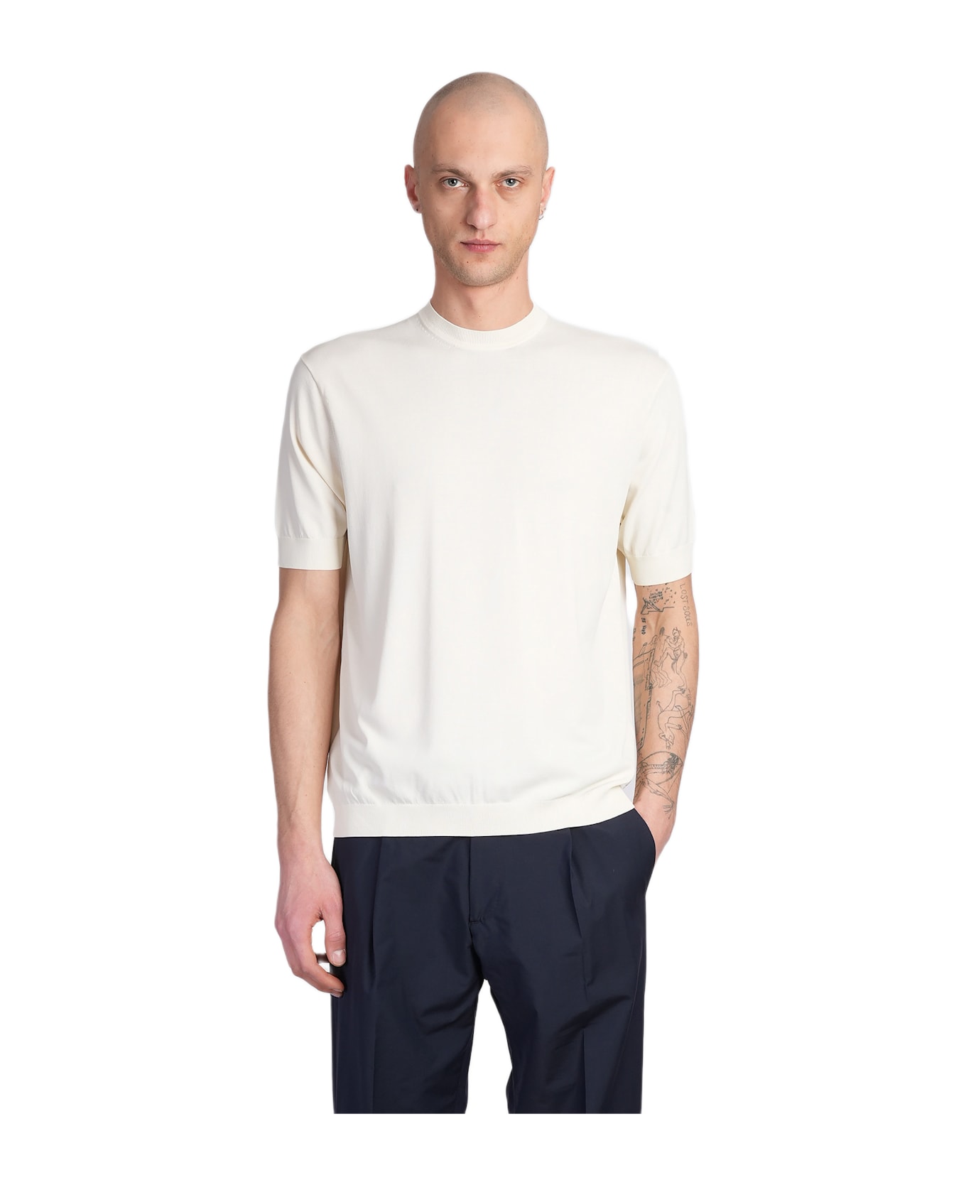 Low Brand K193 T-shirt In Beige Viscose - beige