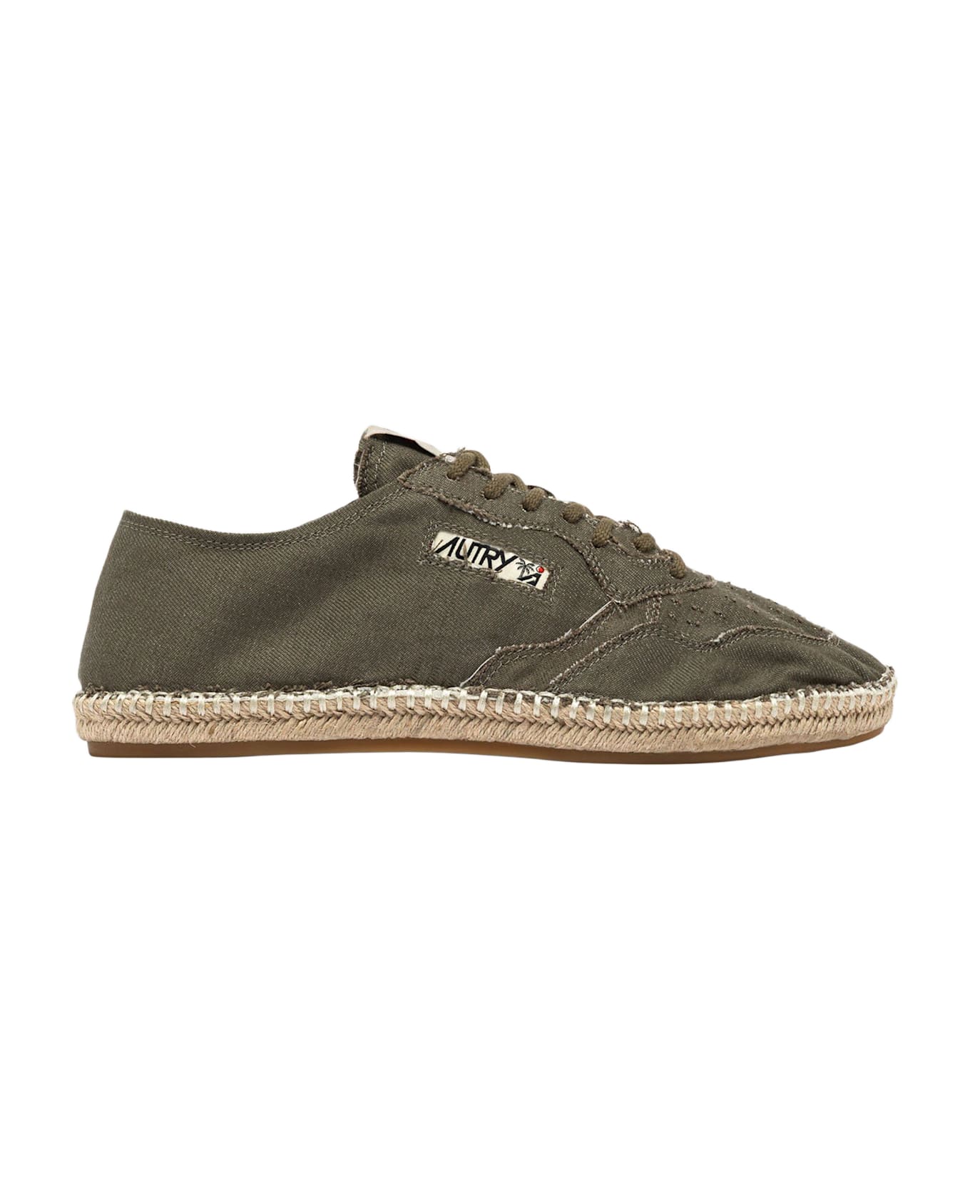Autry Espadrilles Sandy In Cotton - Green
