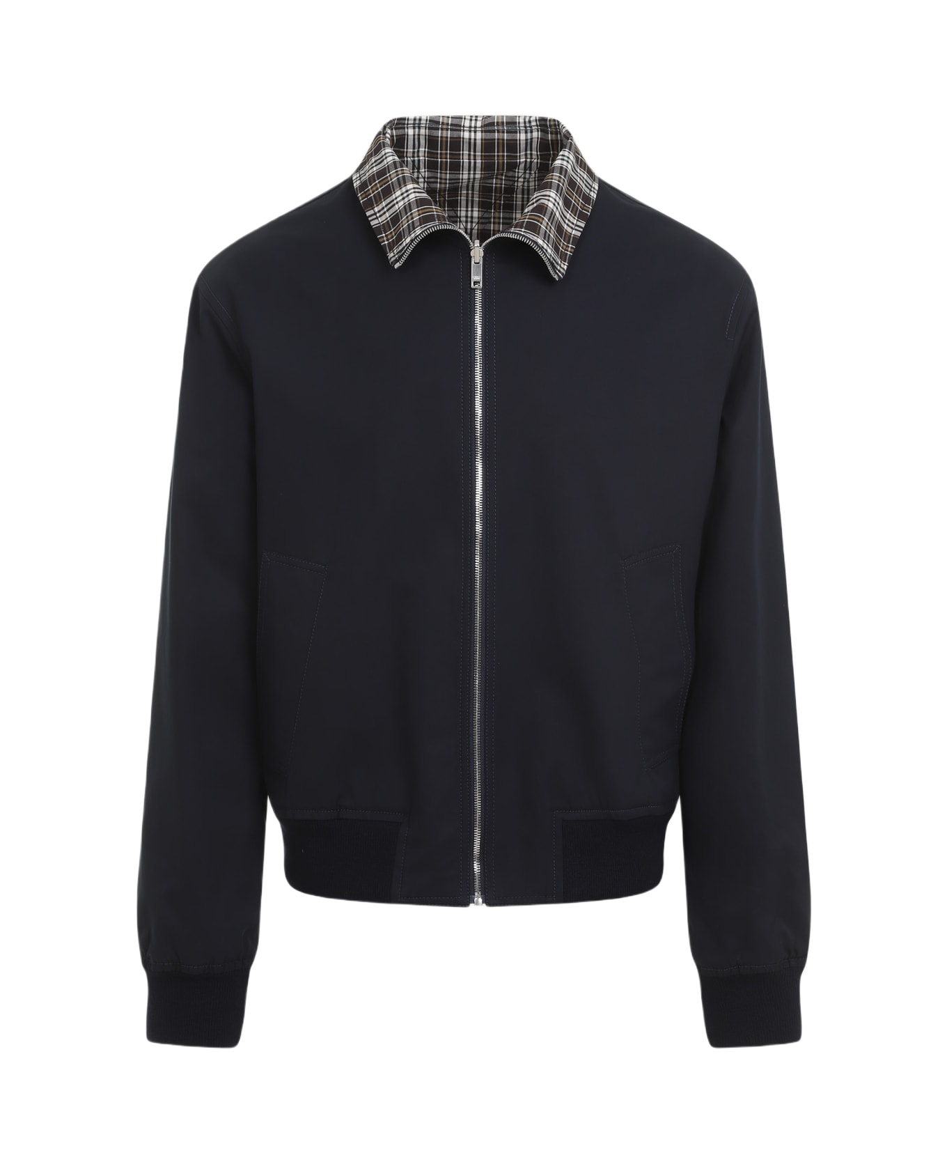 Bottega Veneta Reversible Jacket With Stand-up Collar - Midnight Blue