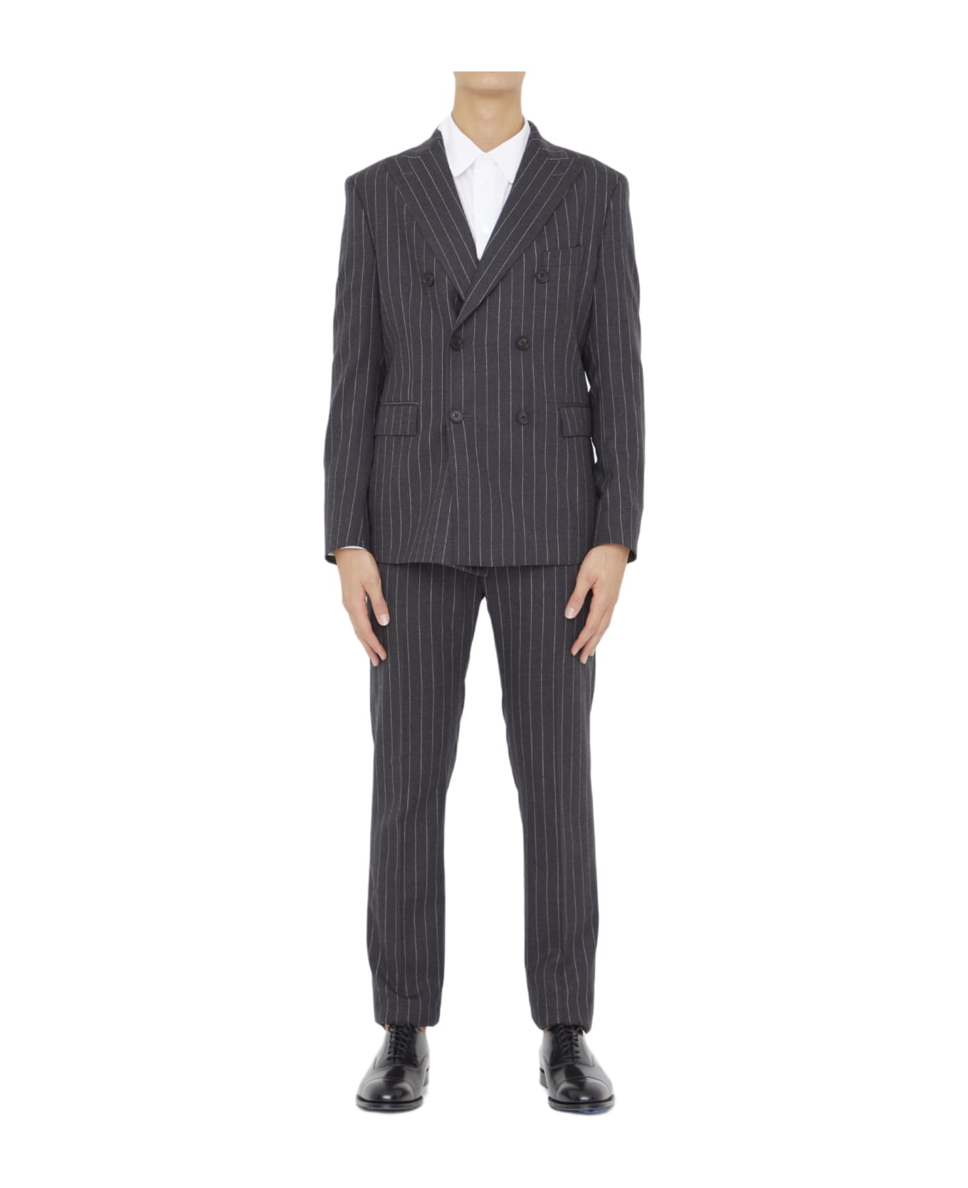 Tonello Pinstriped Two-piece Suit - GREY