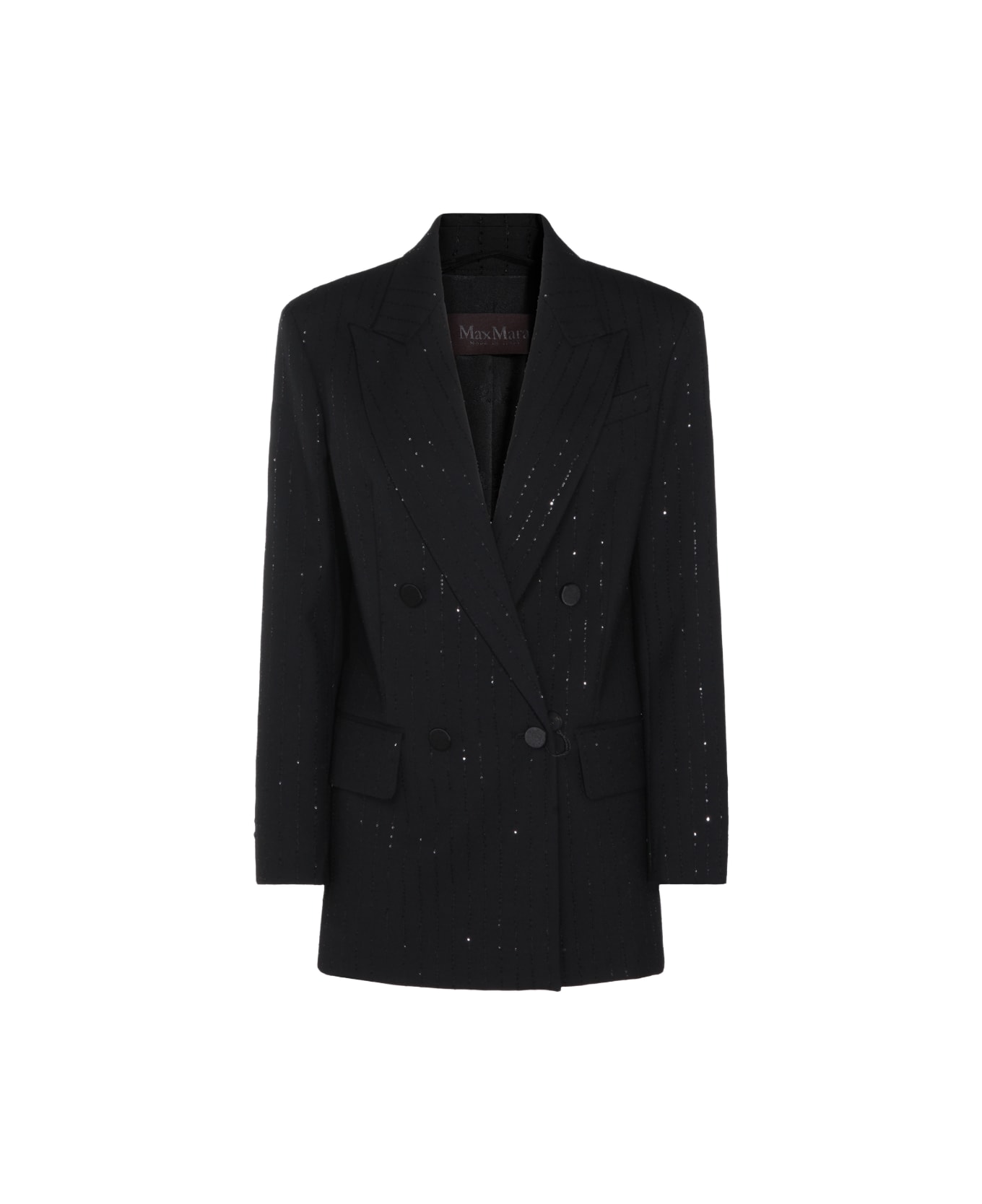 Max Mara Black Wool Appia Blazer - BLACK