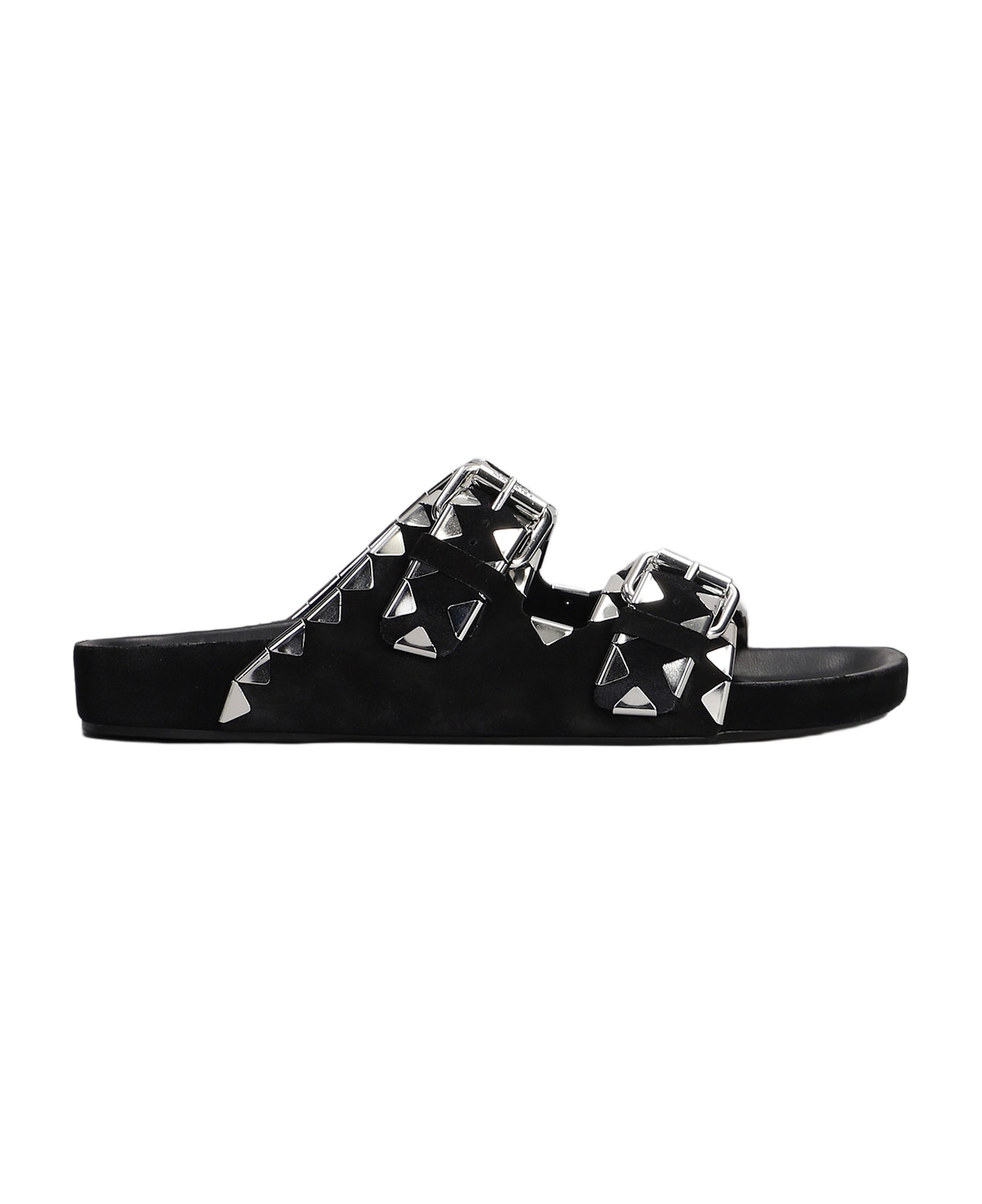 Lennyo Flats In Black Suede - Thumbnail 2