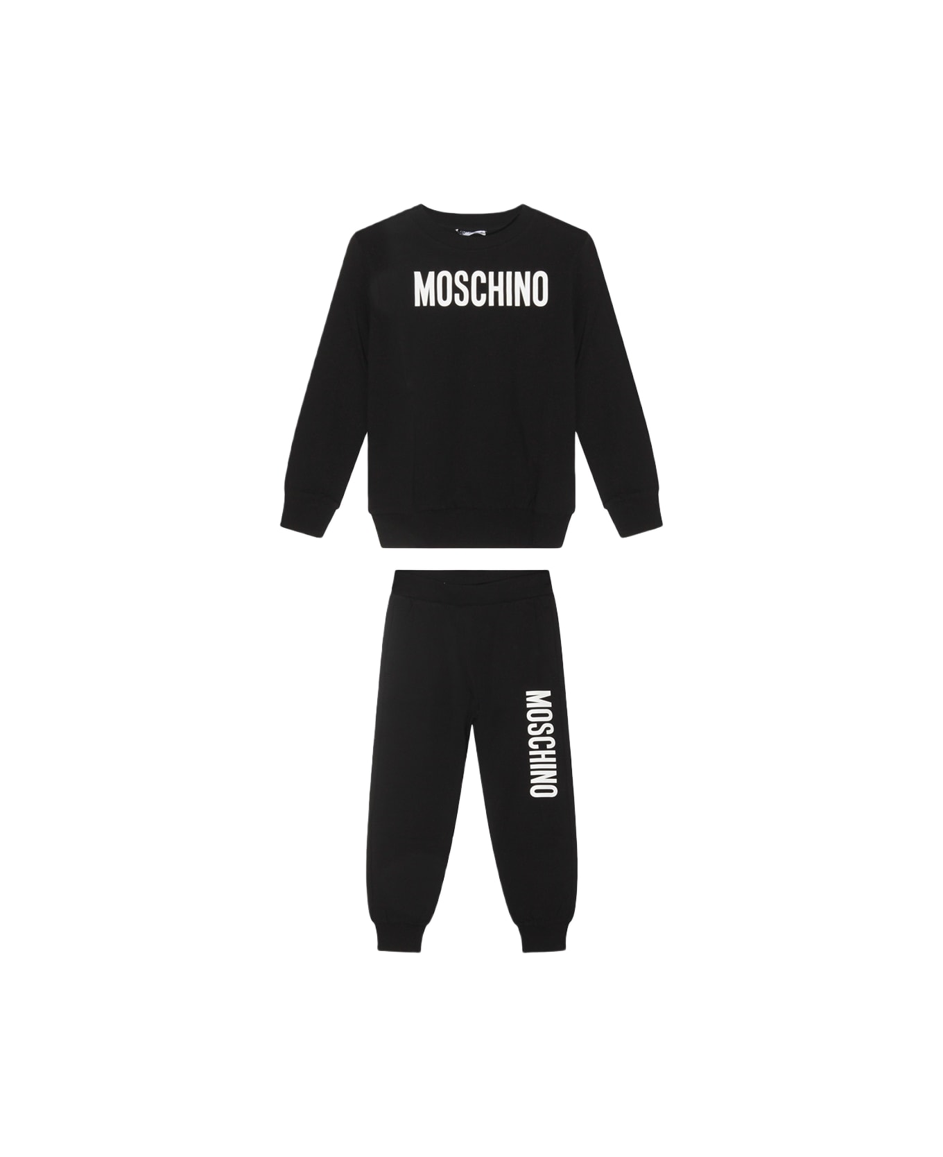 Moschino Black Cotton Jumpsuit - NERO/BLACK