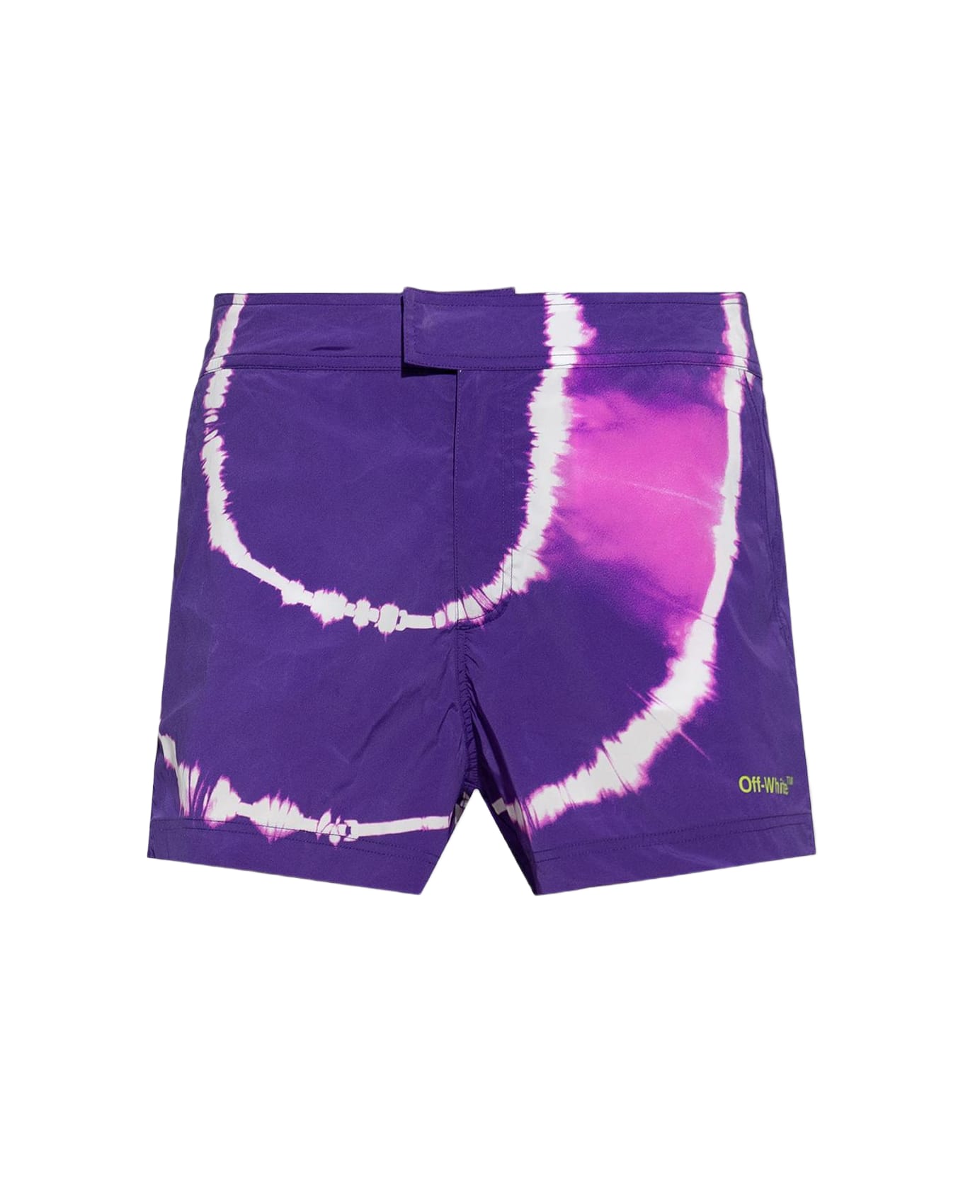 Off-White Tie-dyed Swimming Shorts - Viola