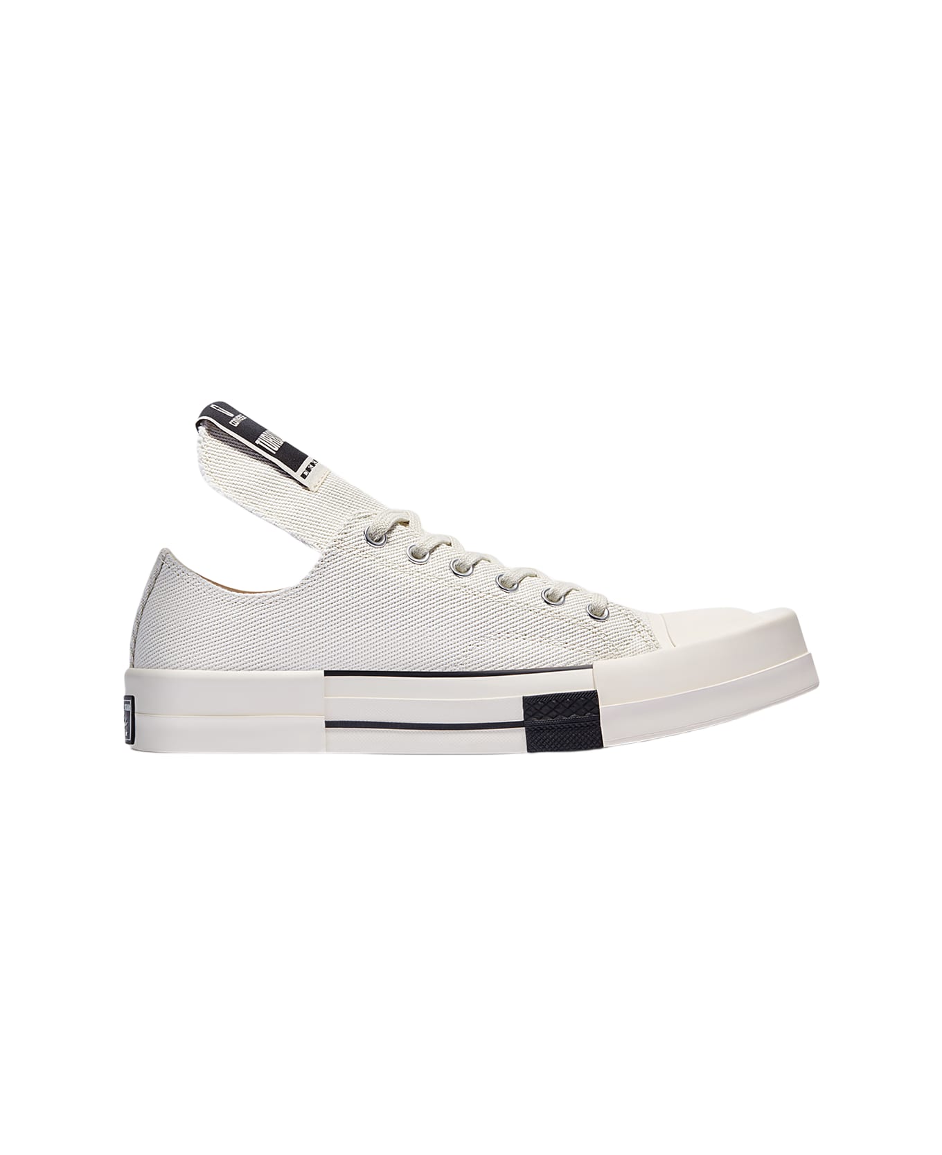 DRKSHDW Turbodrk Ox Rick Owens x Converse official collaboration white sneaker - Turbo dark ox - Bianco/bianco