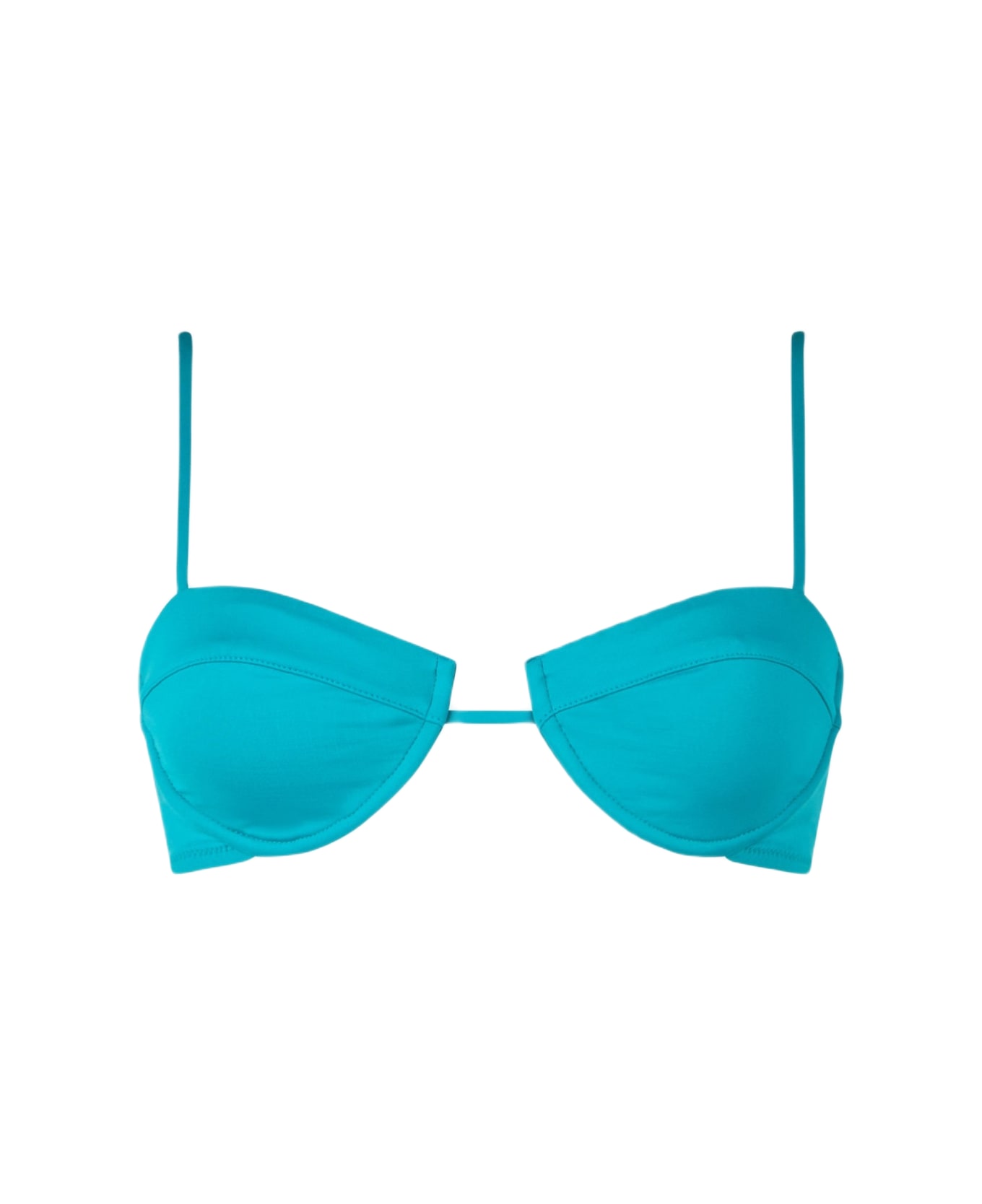 MC2 Saint Barth Teal Green Salina Underwired Bralette Top - GREEN