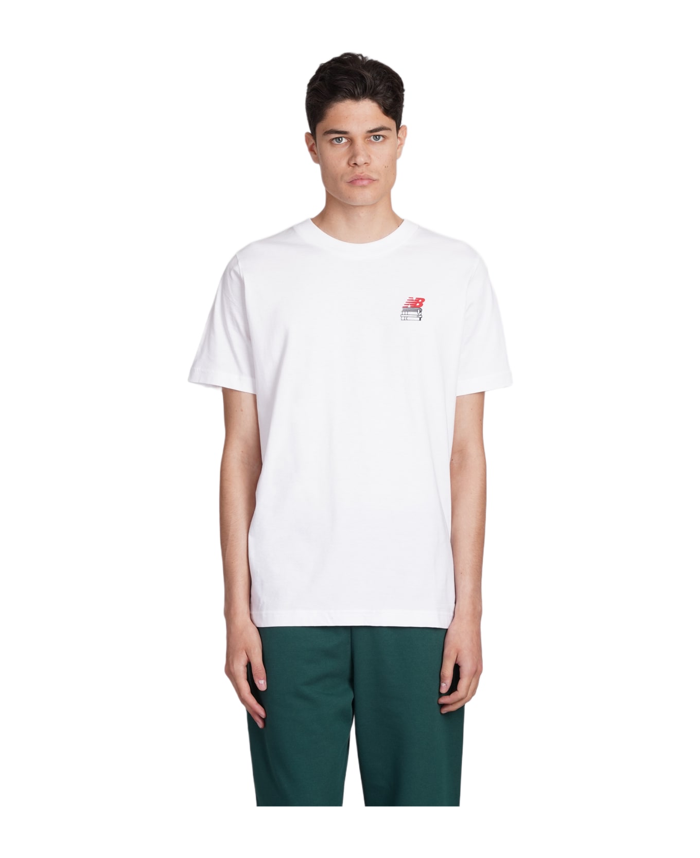 New Balance T-shirt In White Cotton - white