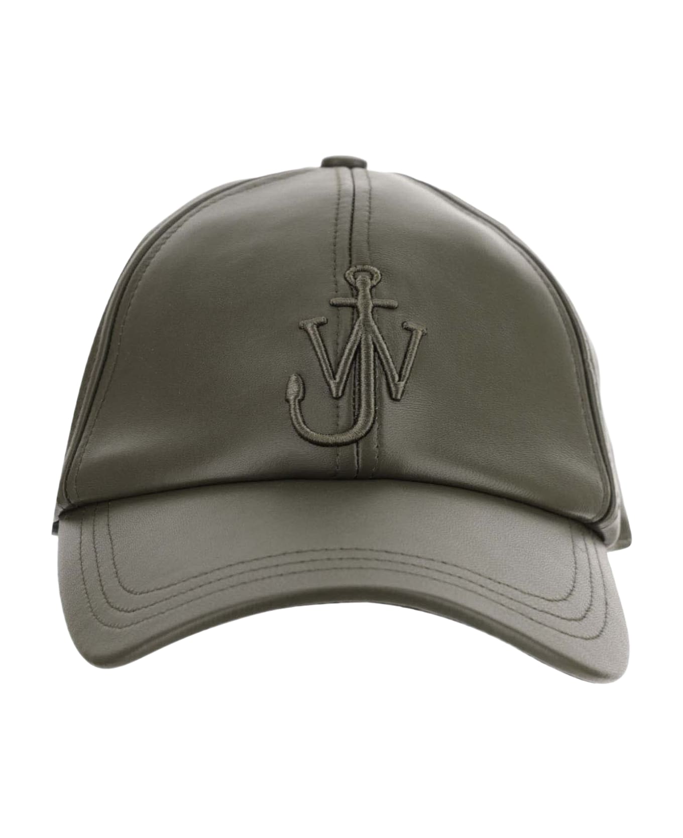 J.W. Anderson Baseball Hat With Logo - Dark olive