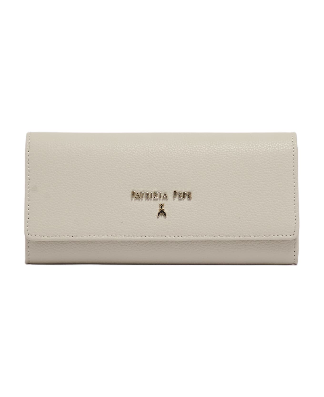 Patrizia Pepe Leather Wallet - PANNA